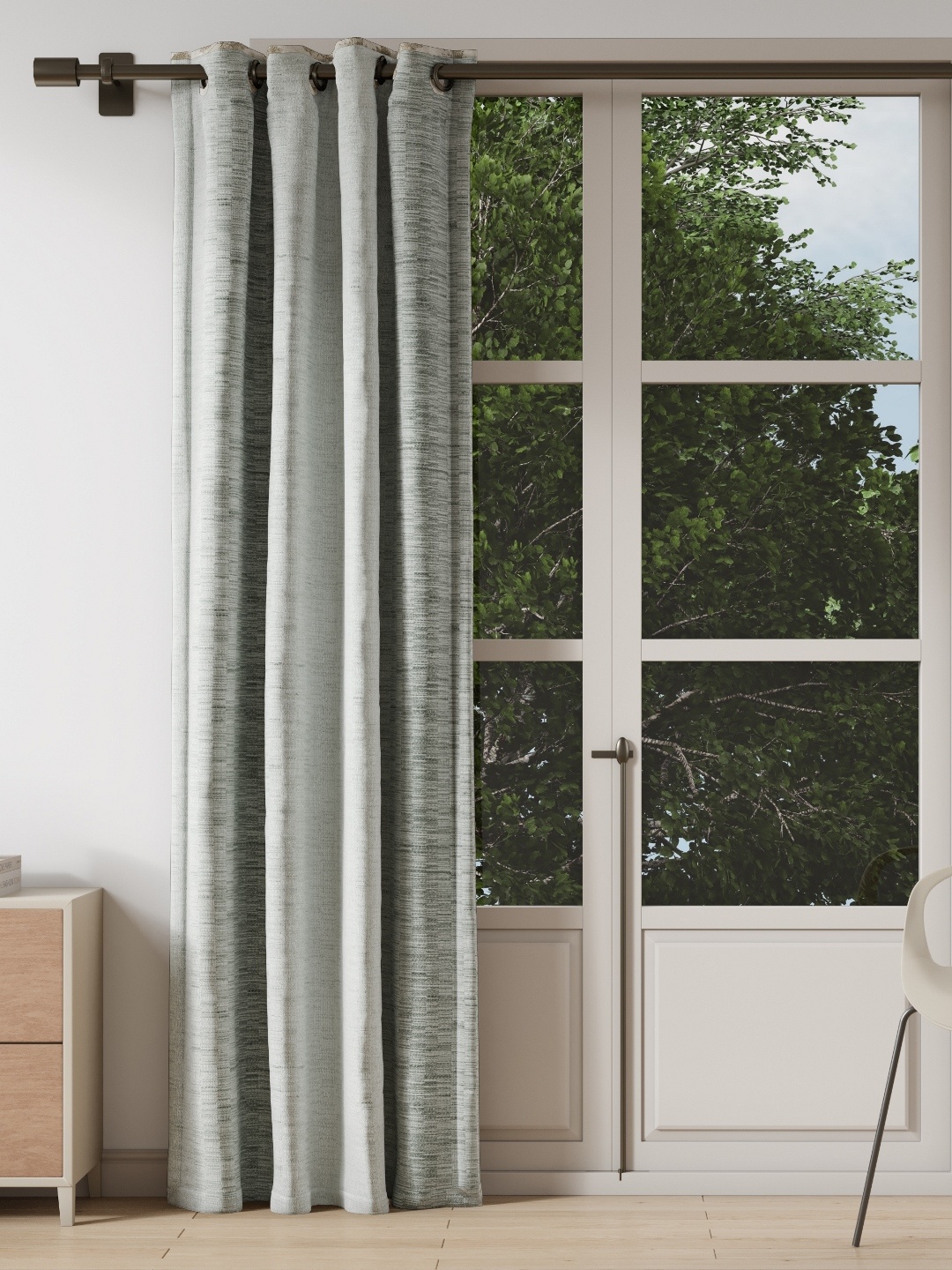

DDecor Grey Long Door Curtain