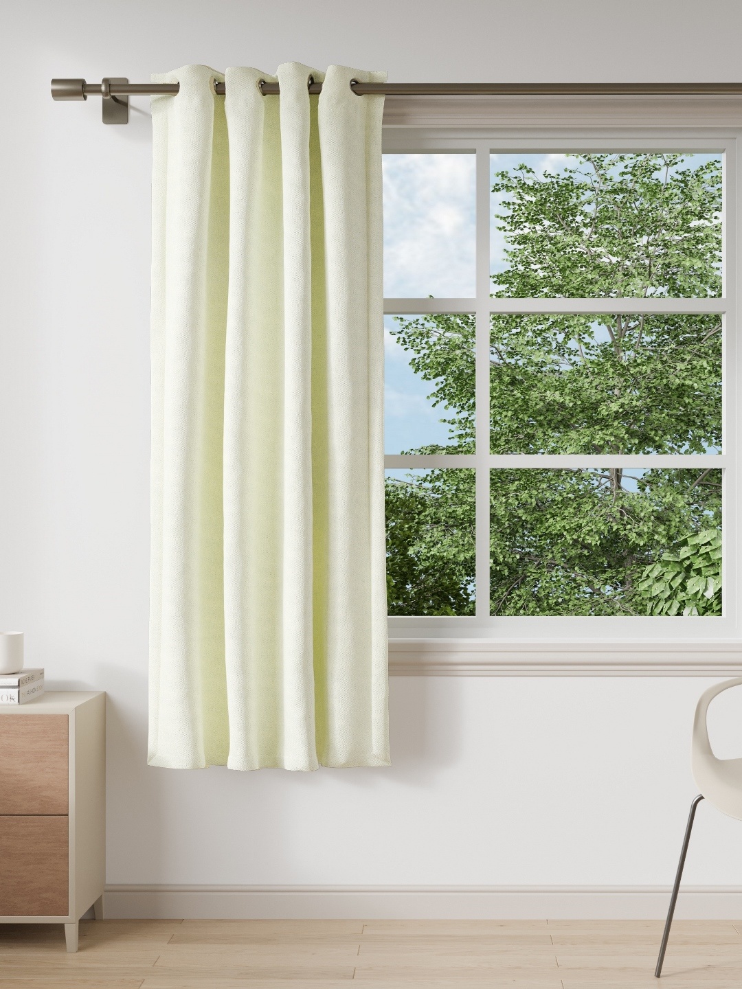 DDecor White Window Curtain