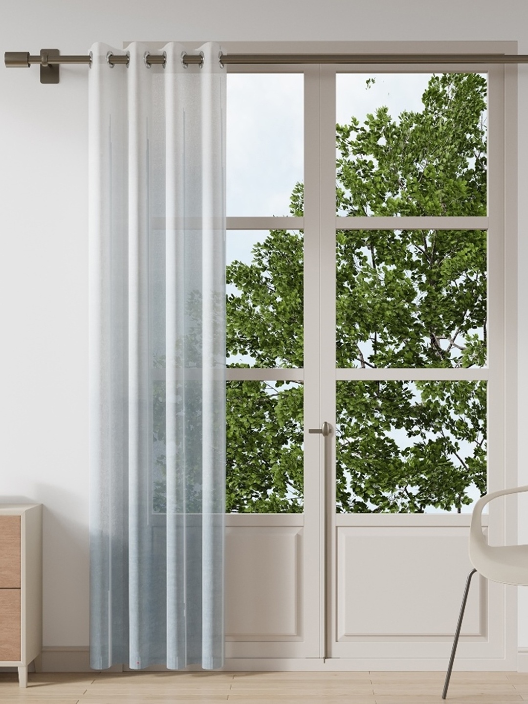 

DDecor Blue & White Door Curtain