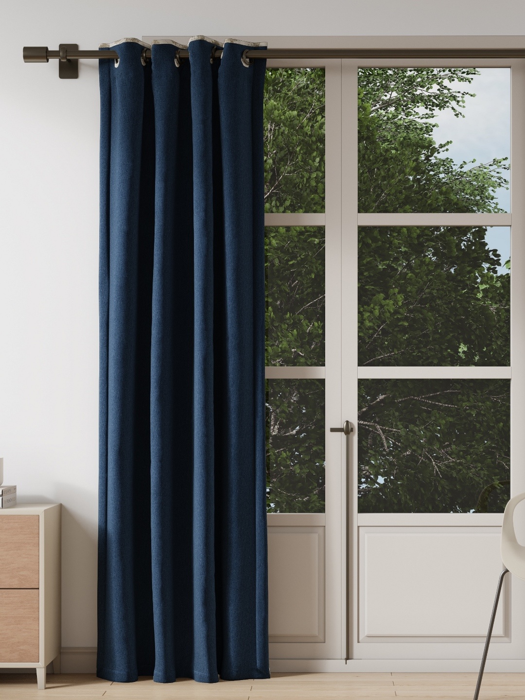 

DDecor Blue Long Door Curtain