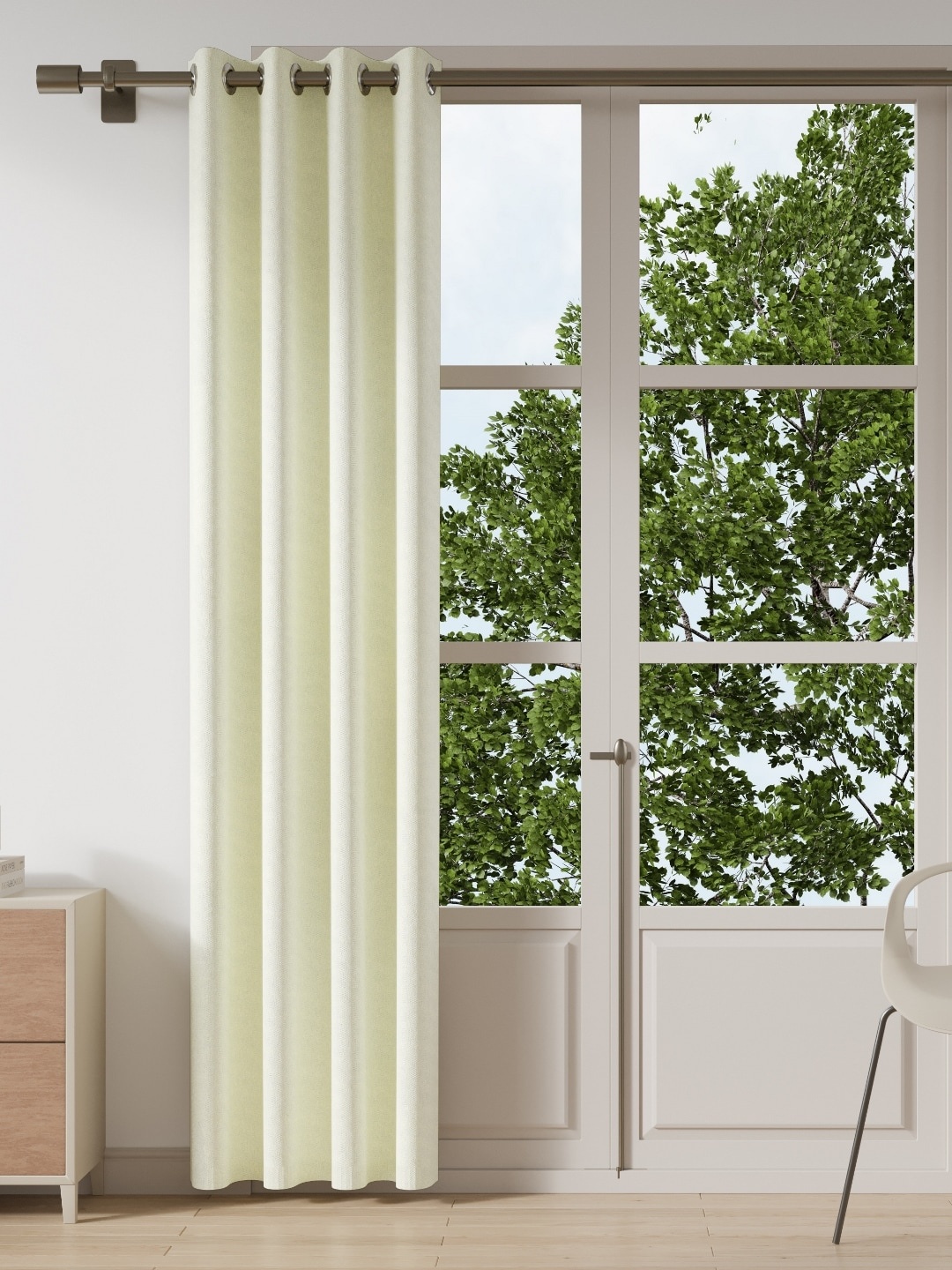 

DDecor White Door Curtain