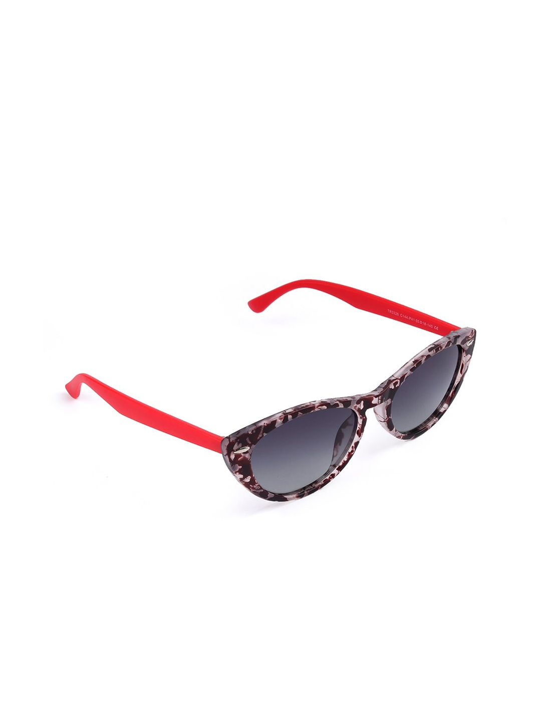 

Aeropostale Women Grey Lens & Red Cat Eye Sunglasses with Polarised Lens