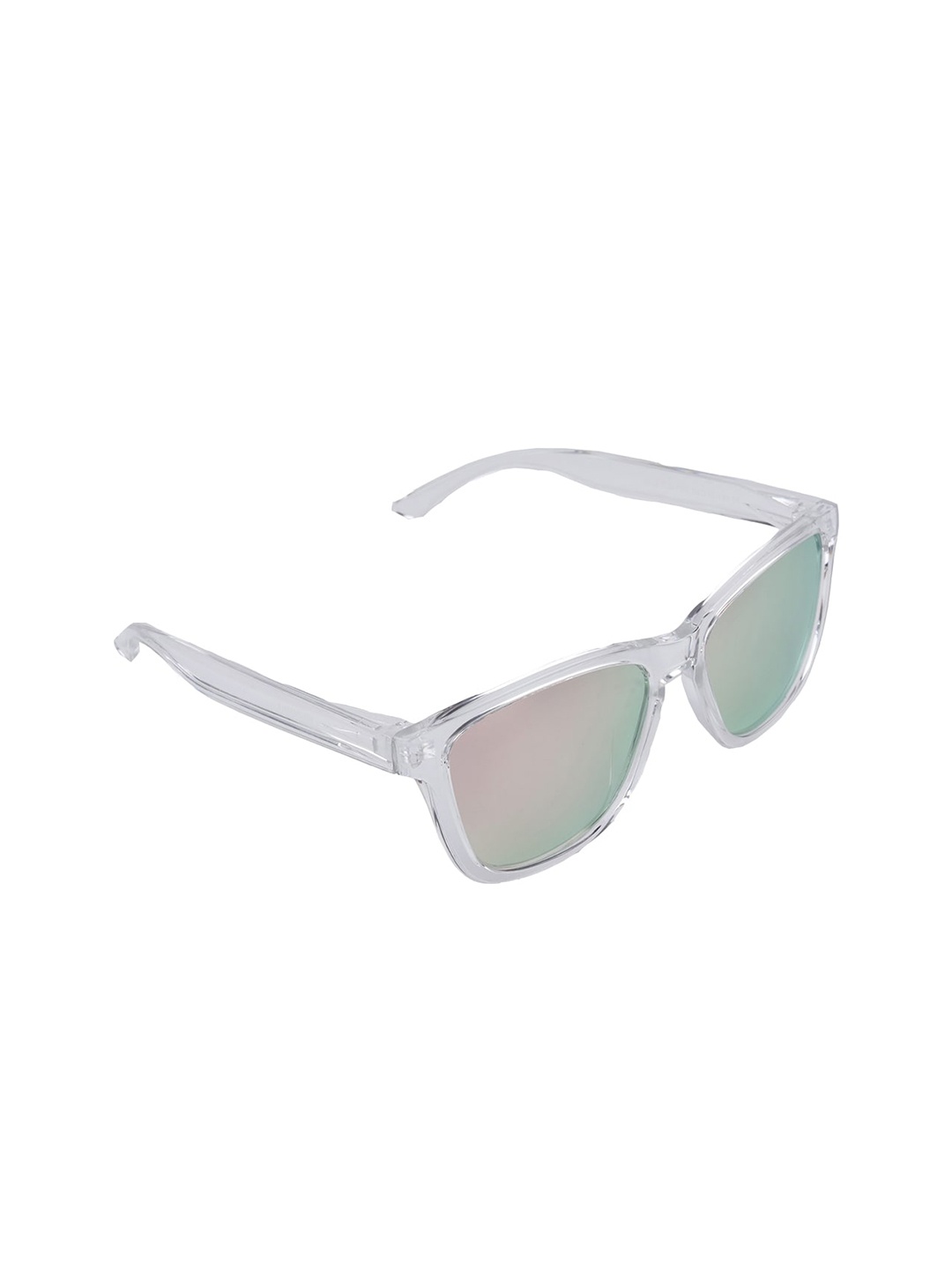 

Aeropostale Unisex Pink Lens & Silver-Toned Wayfarer Sunglasses with Polarised Lens