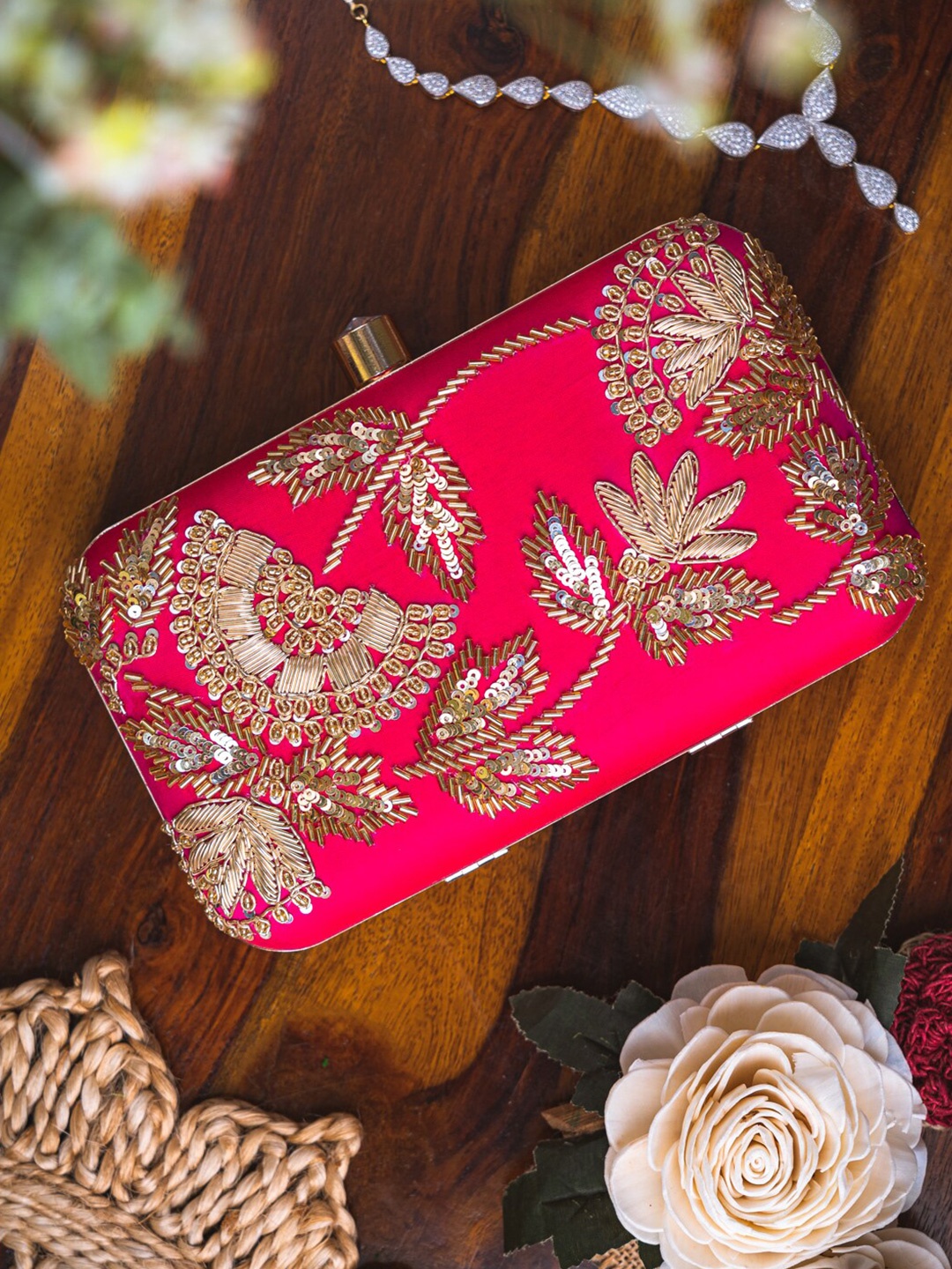 

NR By Nidhi Rathi Women Pink Embroidered