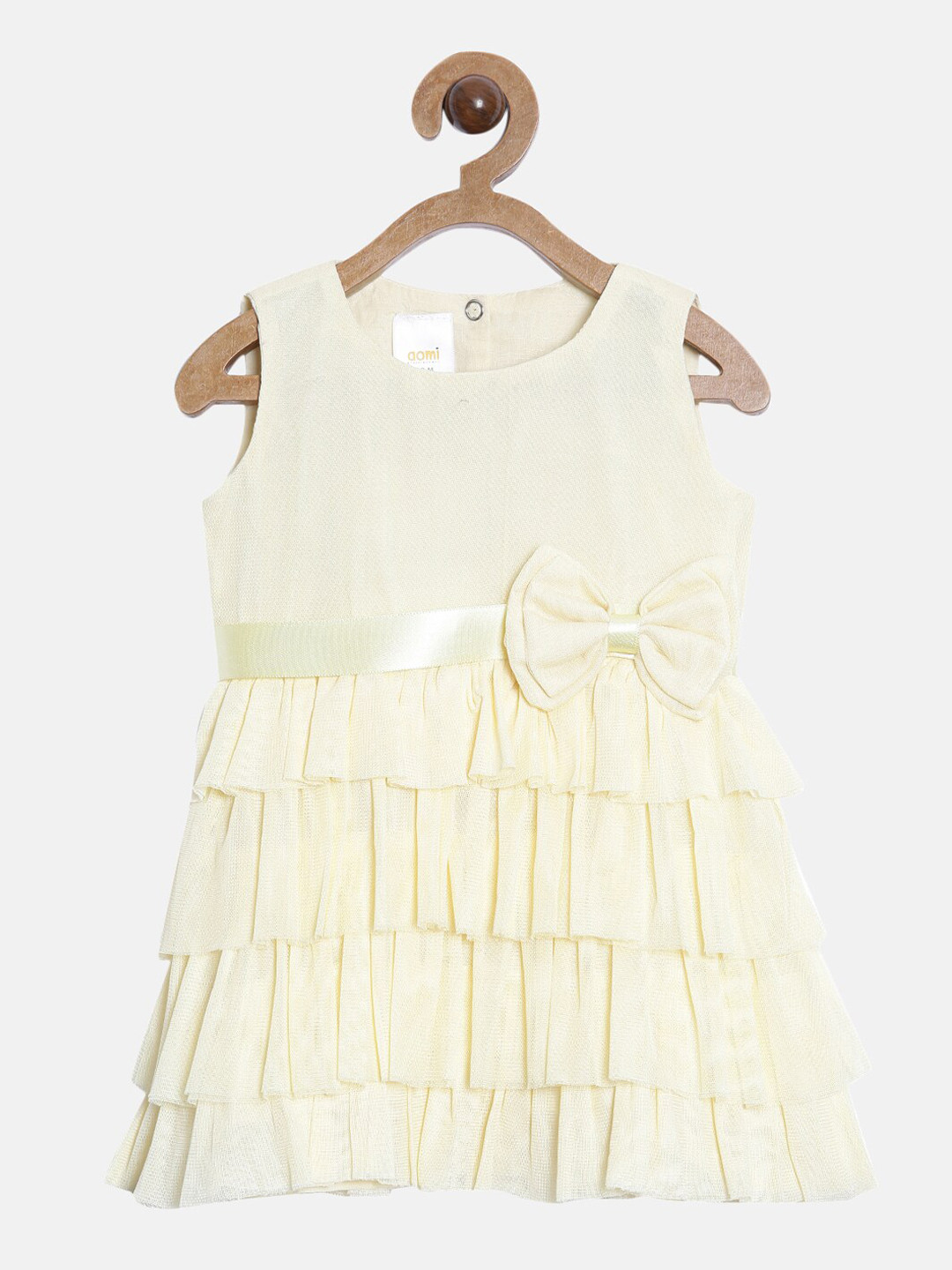 

Aomi Yellow Net Dress
