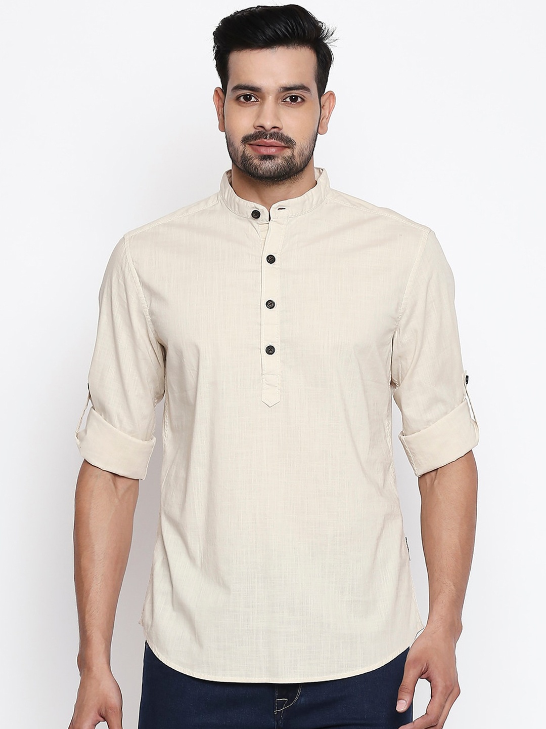 

Urban Ranger by pantaloons Men Beige Opaque Casual Shirt