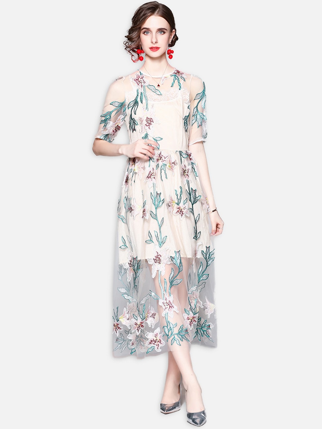 

JC Collection Multicoloured Floral Maxi Dress, Multi
