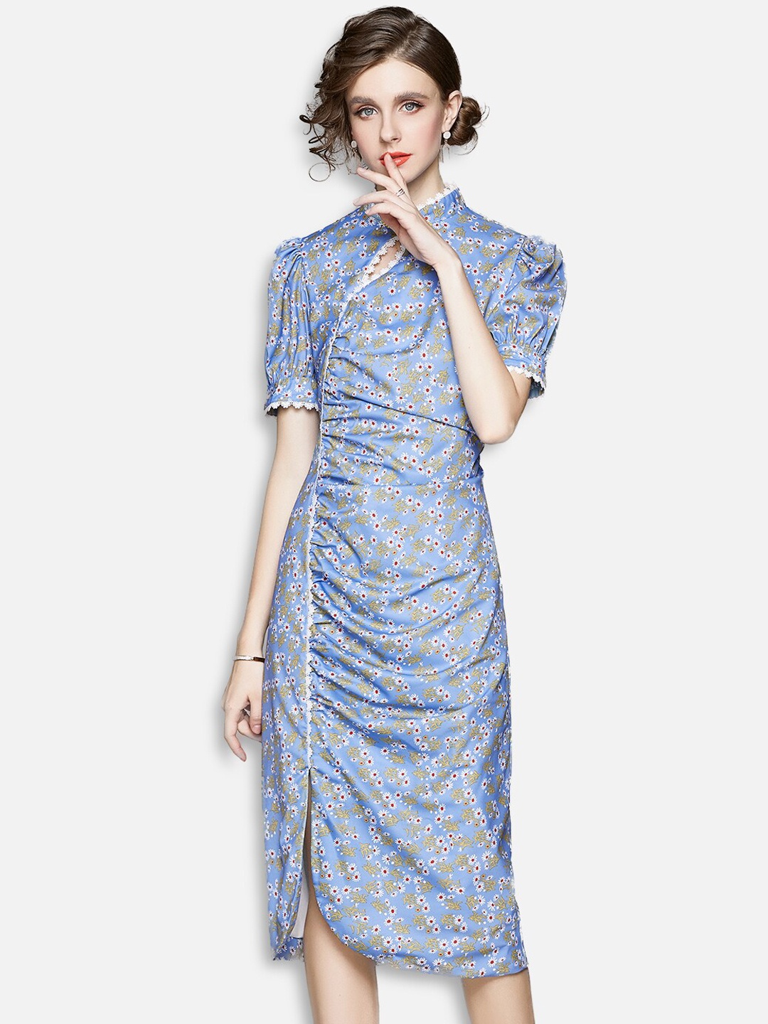 

JC Collection Blue Shirt Dress