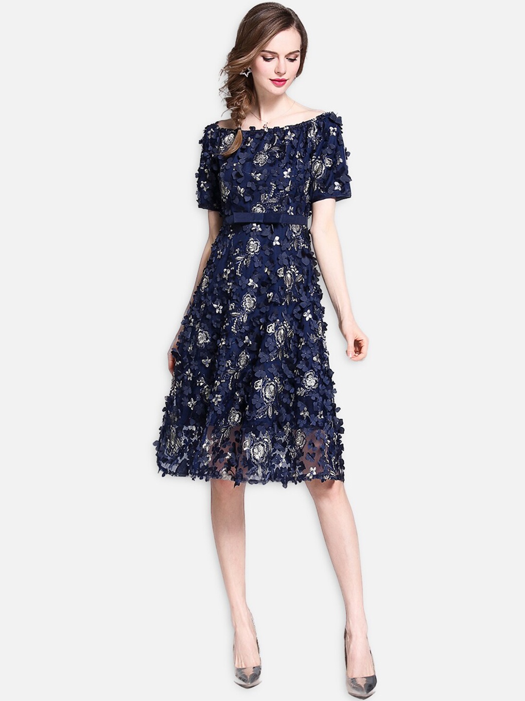 

JC Collection Multicoloured Floral Dress, Multi