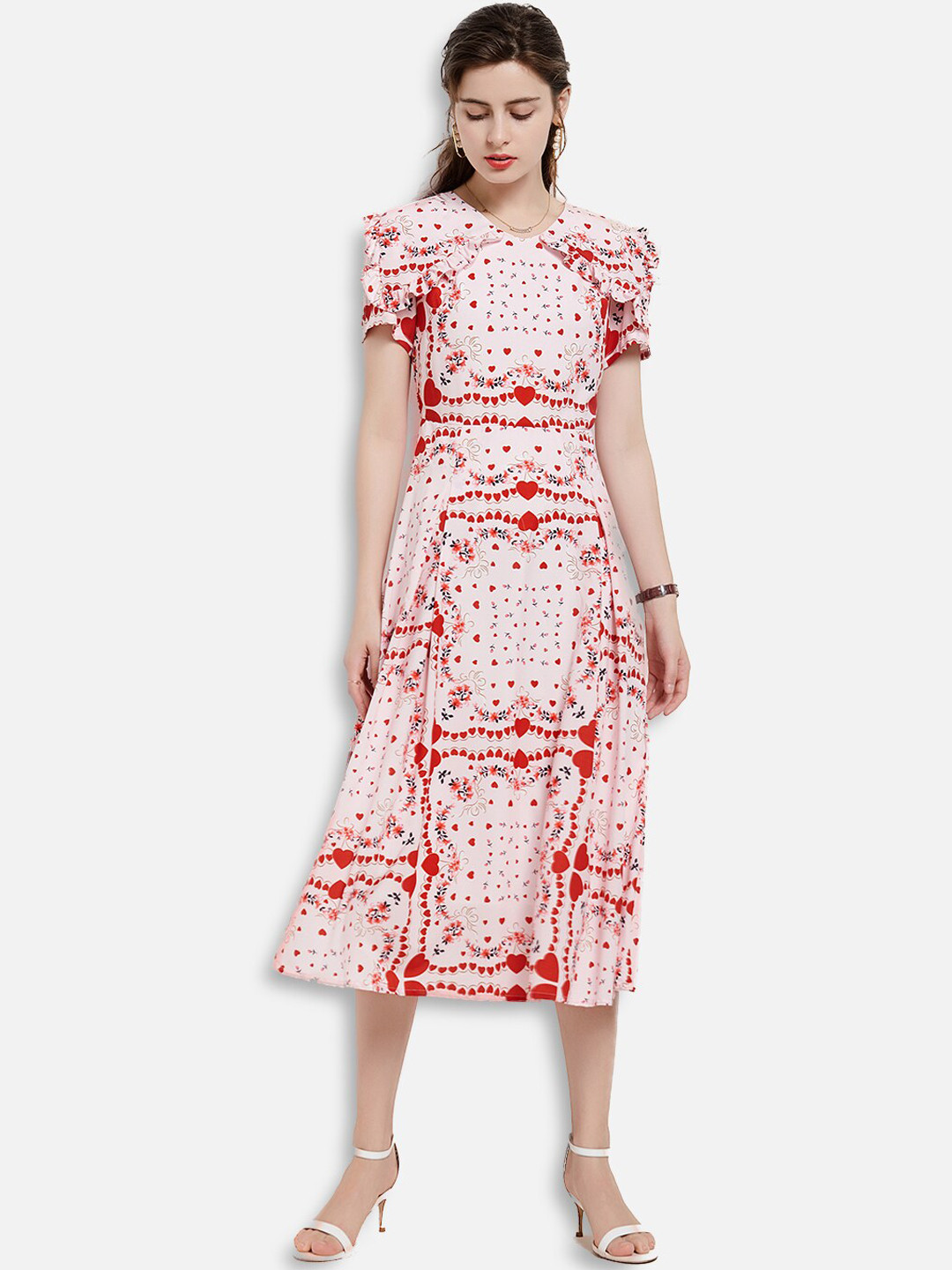 

JC Collection Multicoloured Floral Midi Dress, Multi