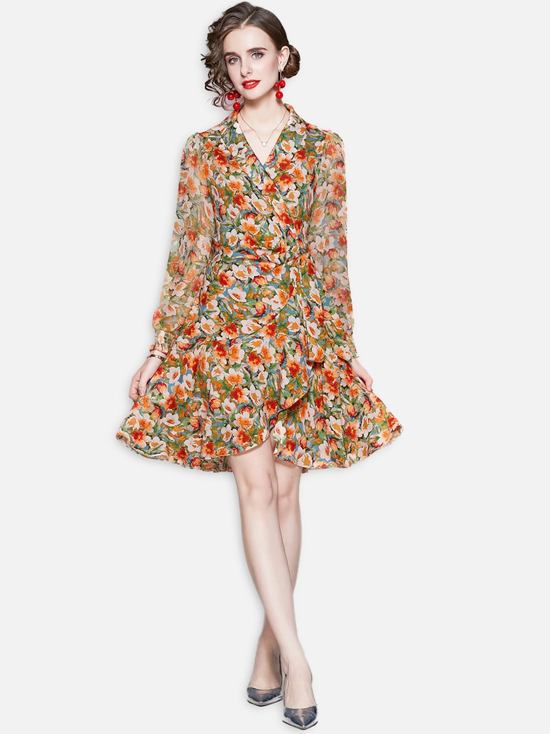 

JC Collection Multicoloured Floral Dress, Multi