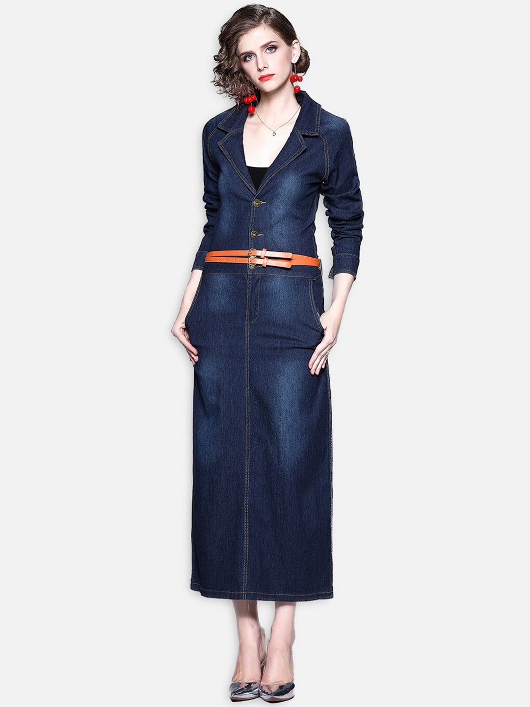 

JC Collection Blue Maxi Dress