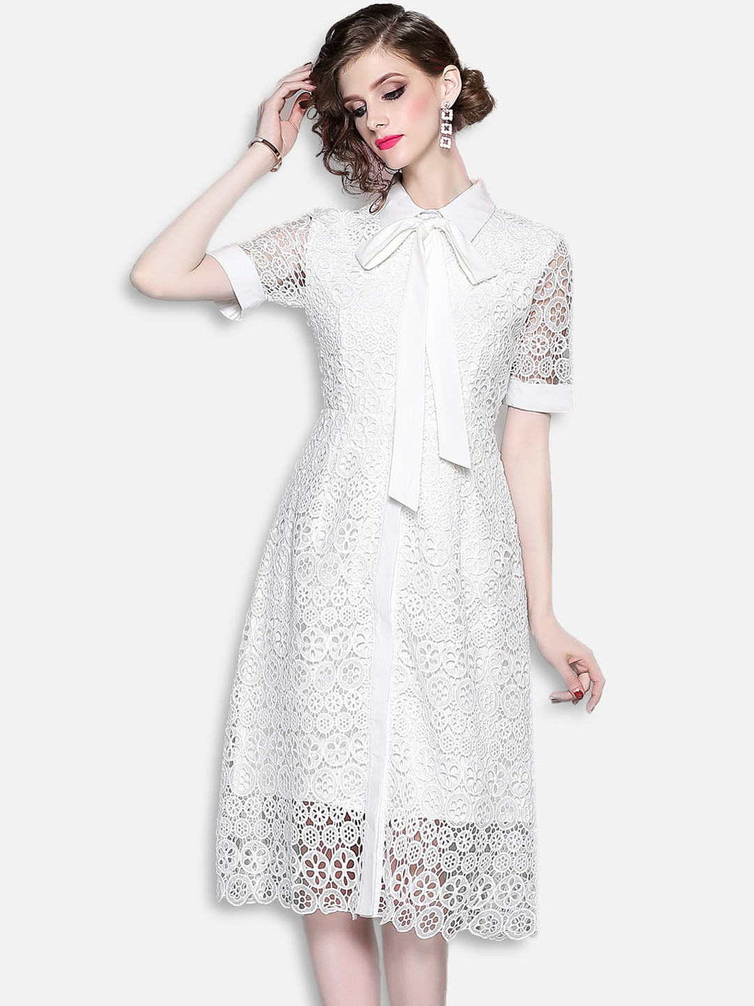 

JC Collection White Shirt Dress