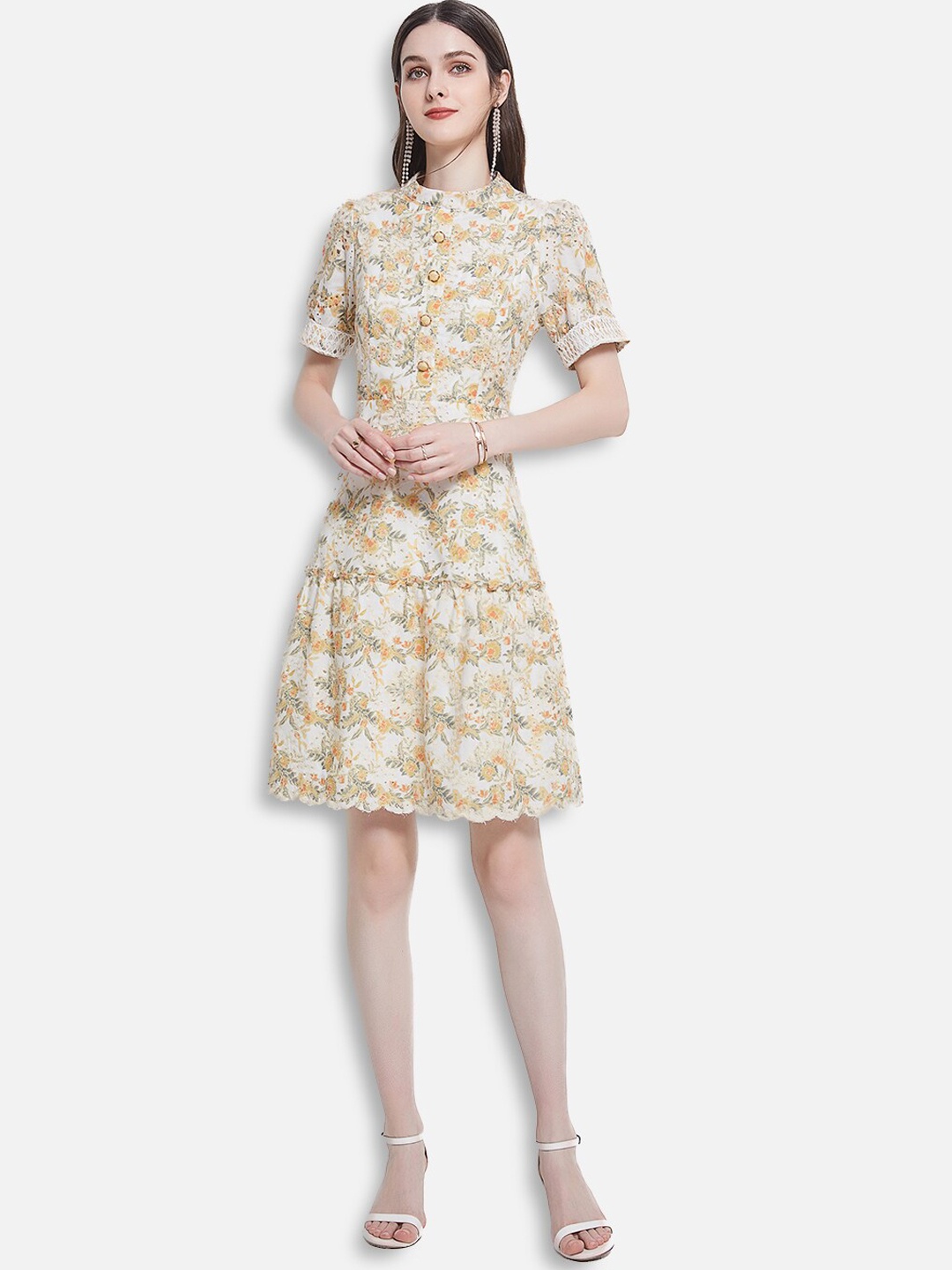 

JC Collection Multicoloured Floral Dress, Multi