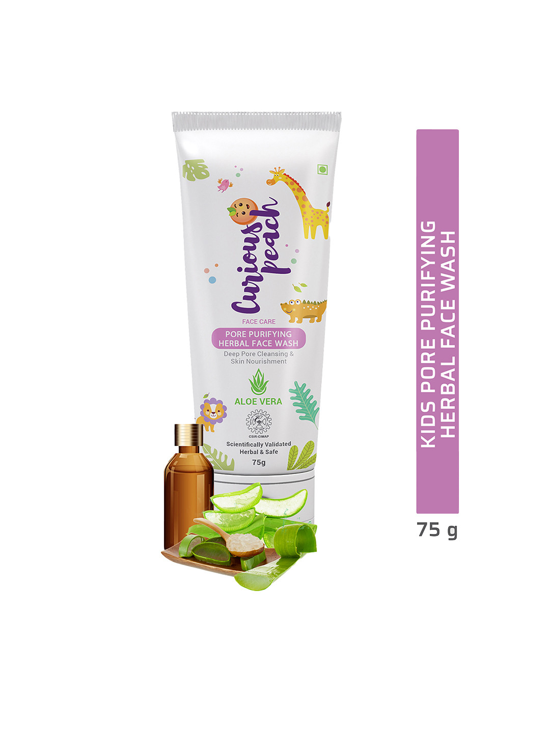 

Curious Peach Pore Purifying Herbal Face Wash, Green