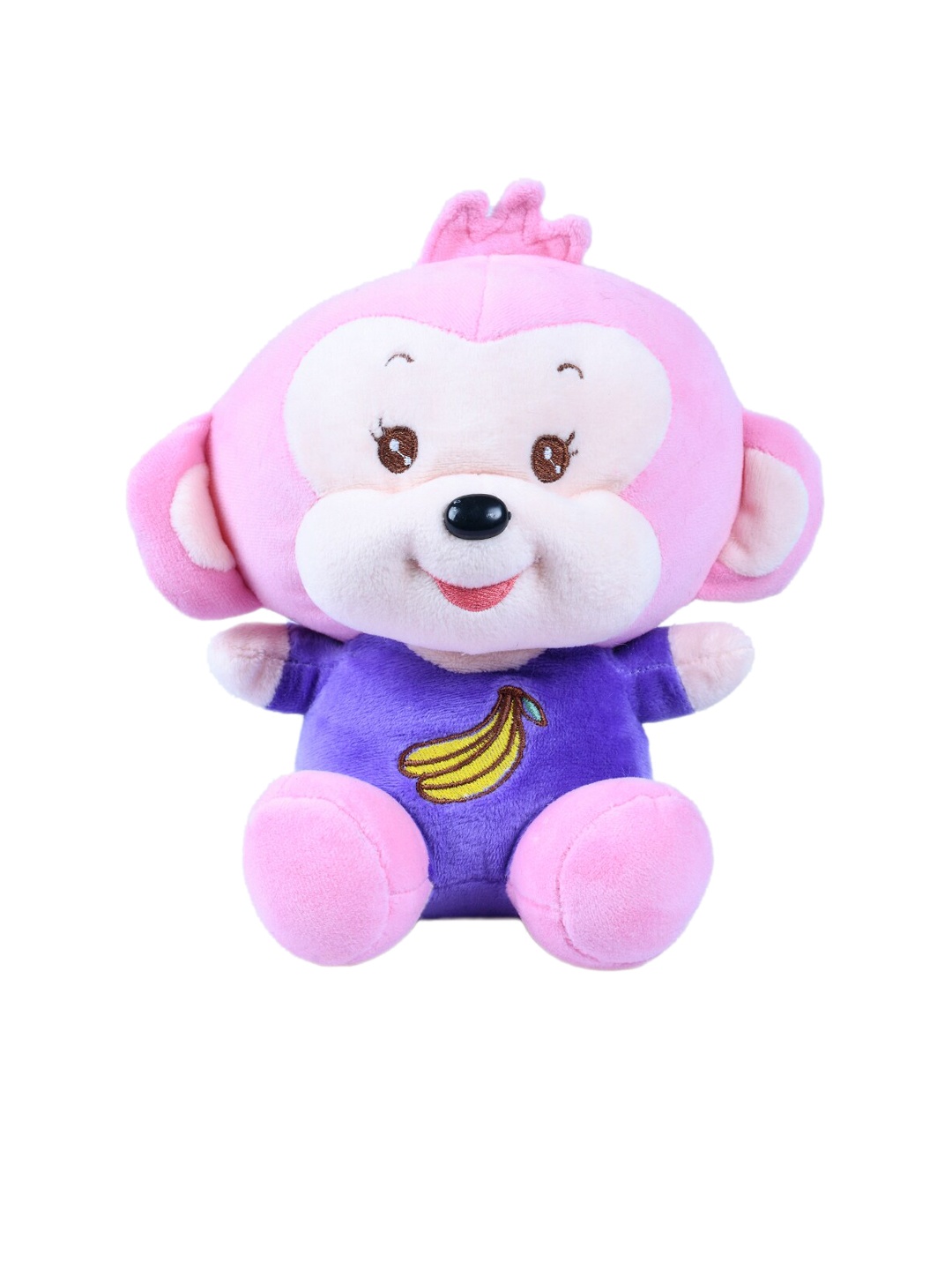 

DukieKooky Pink & Blue Baby Monkey With Banana Soft Toy