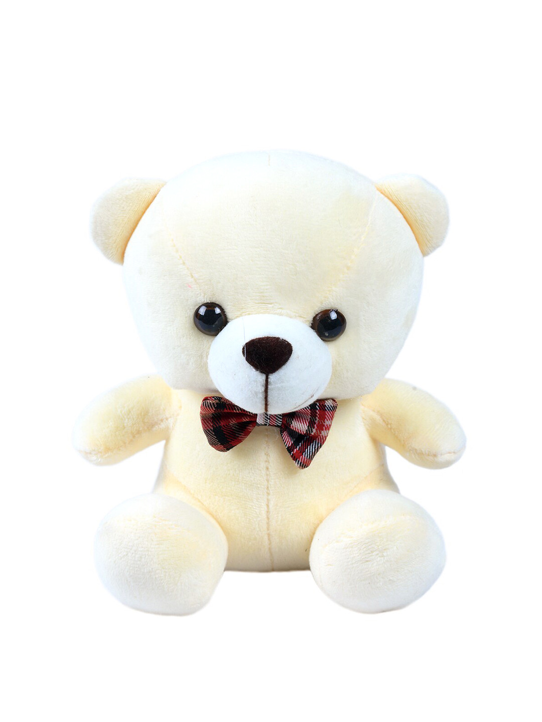 

DukieKooky Kids Cream-Toned & White Teddy Bear With Bow Tie Soft Toy