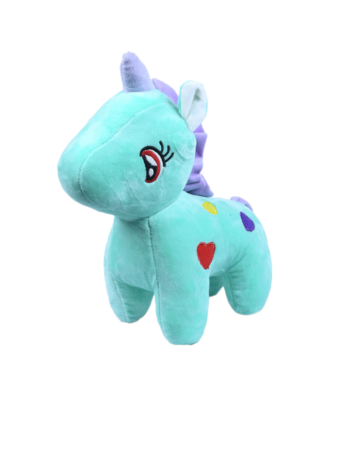 

DukieKooky Kids Turquoise-Blue & Red Unicorn Soft Toy