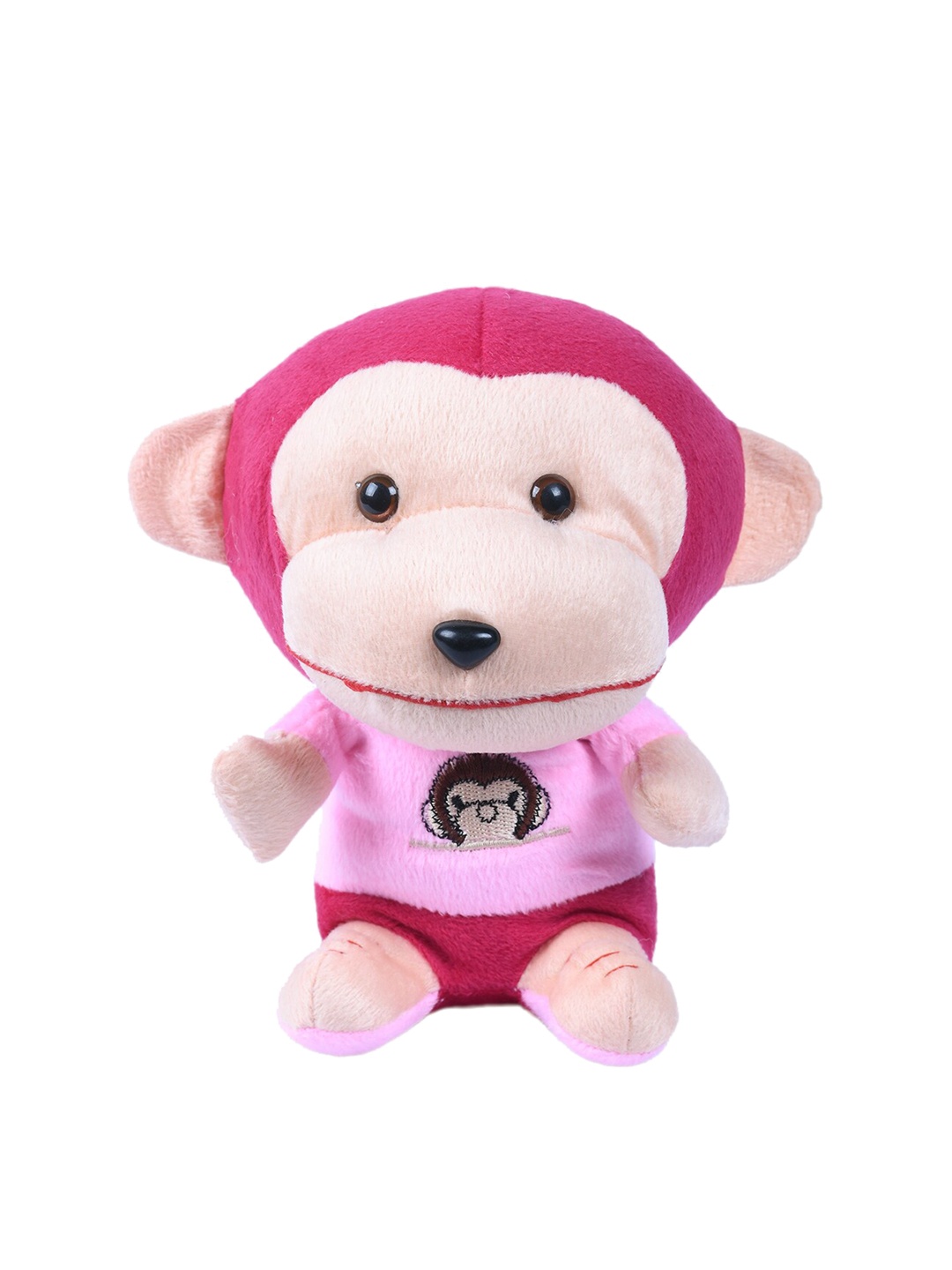 

DukieKooky Kids Maroon & Beige Small Monkey Soft Toy
