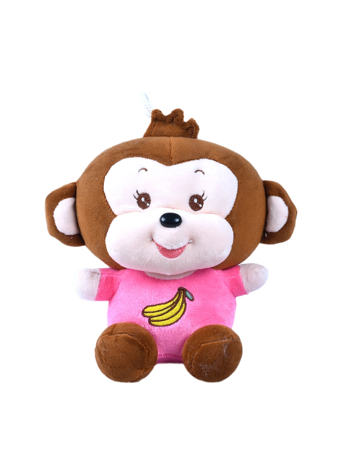 

DukieKooky Brown & Pink Baby Monkey With Banana Soft Toy