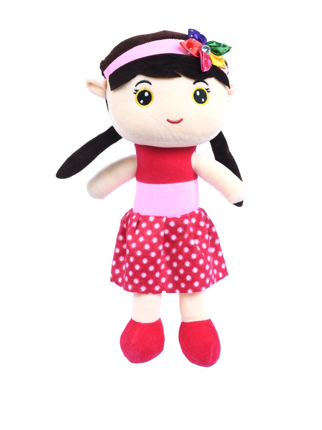 

DukieKooky Kids Red & Beige Super Soft Doll
