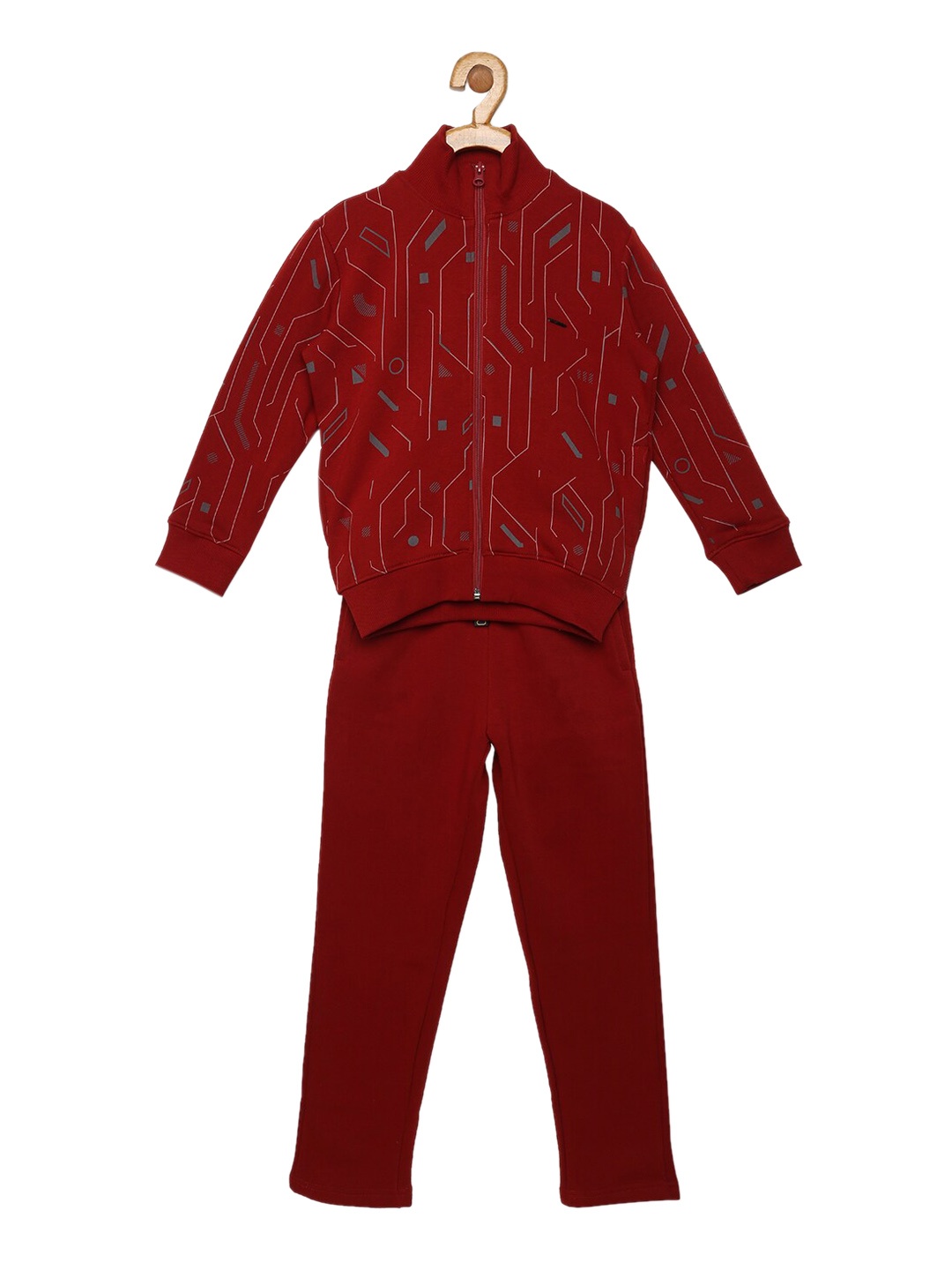 

Sweet Dreams Boys Red & Yellow Printed Tracksuit