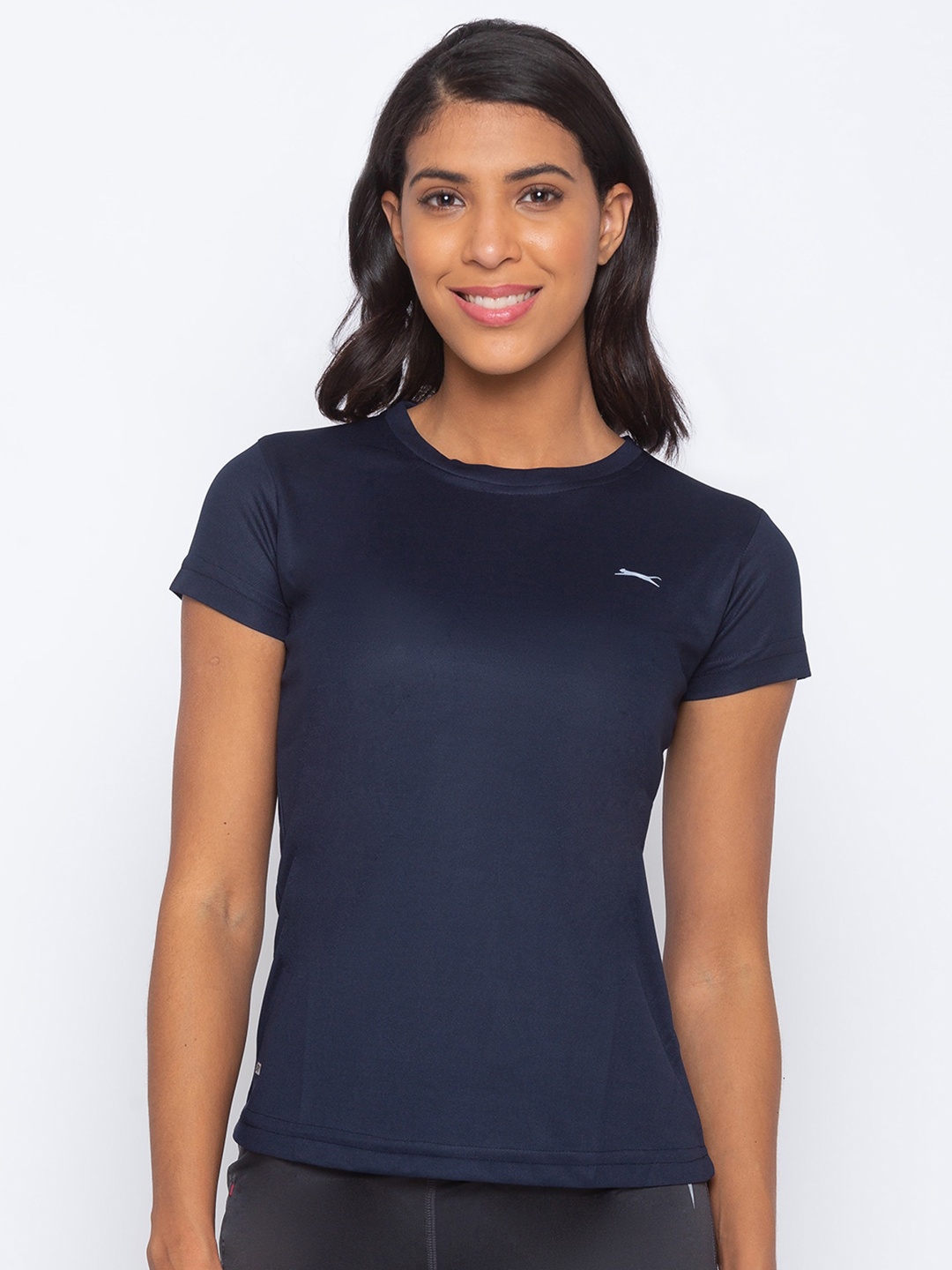 

Black Panther Women Navy Blue Applique T-shirt