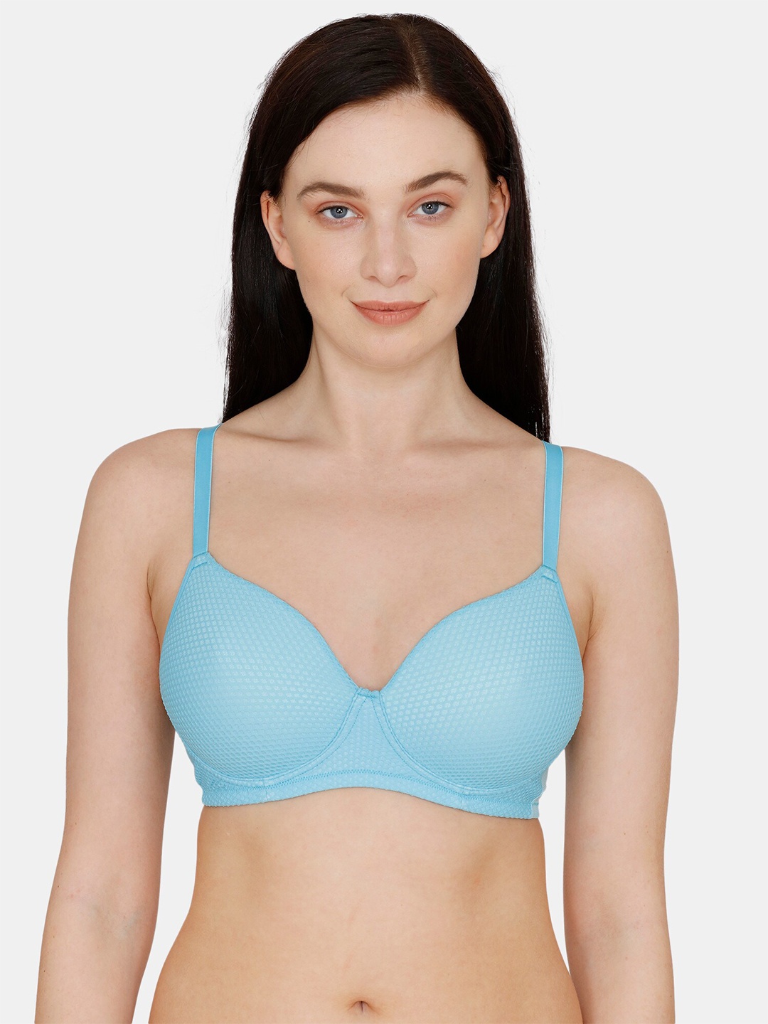 

Zivame Blue Lightly Padded T-shirt Bra