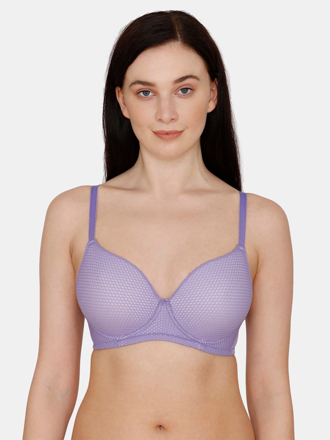 

Zivame Purple & Purple Abstract T-shirt Bra Lightly Padded-ZI10SZFASHEPURP