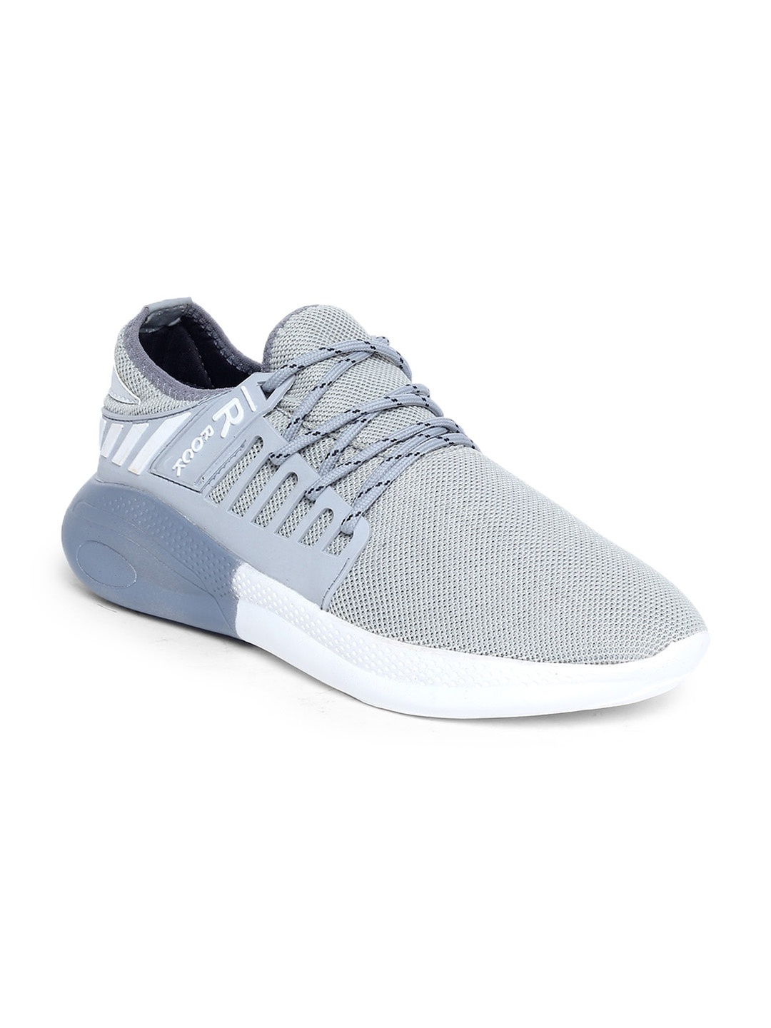 

MUTAQINOTI Men Grey Woven Design Sneakers