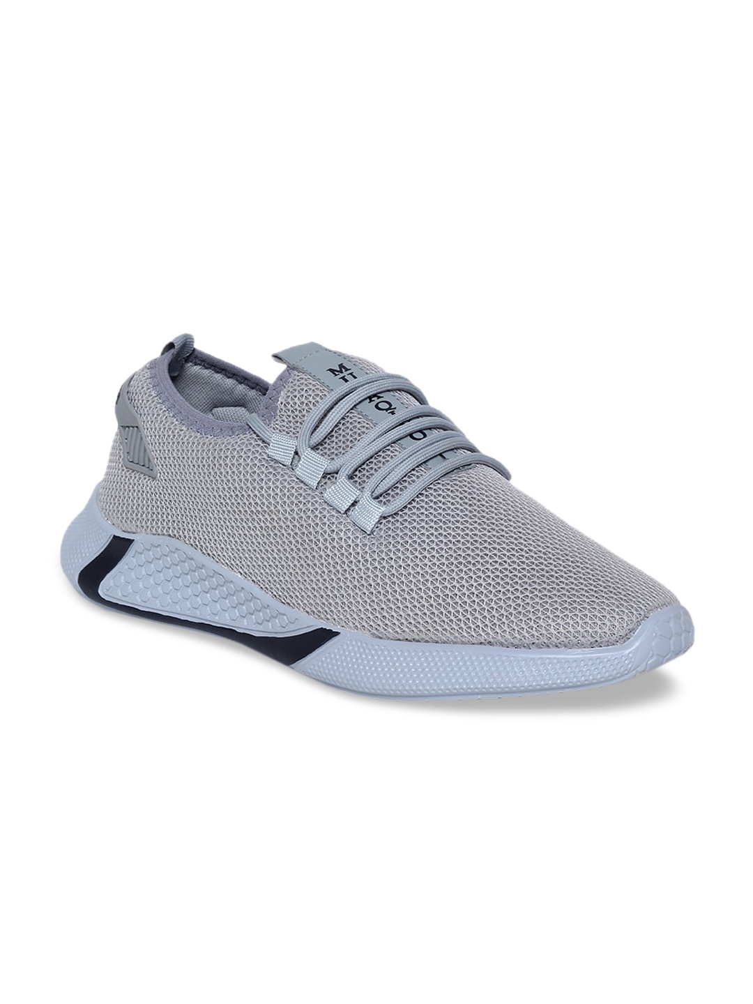 

MUTAQINOTI Men Grey Woven Design Sneakers