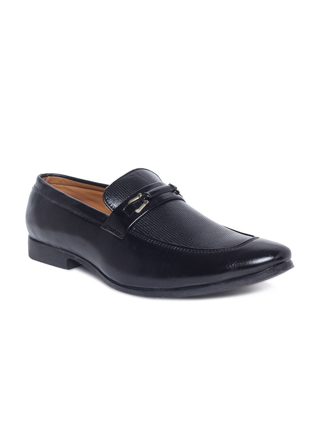 

MUTAQINOTI Men Black Formal Loafers