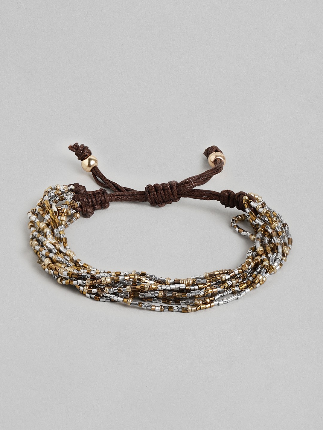 

RICHEERA Women Beaded Layered Wraparound Bracelet, Silver
