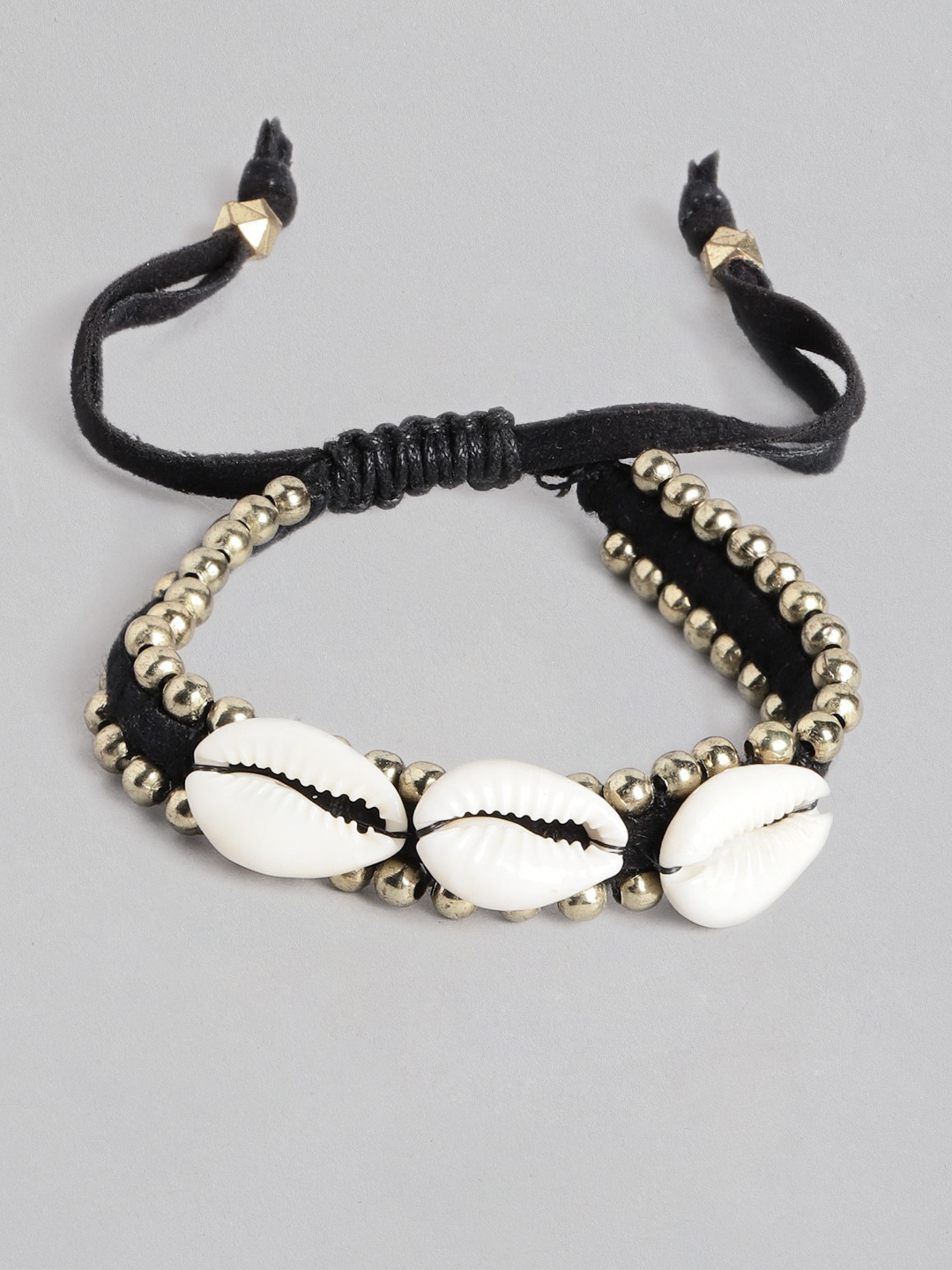 

RICHEERA Women Black & Gold-Toned Charm Bracelet