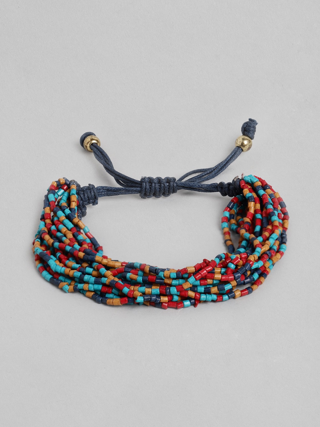 

RICHEERA Women Blue & Red Multistrand Bracelet