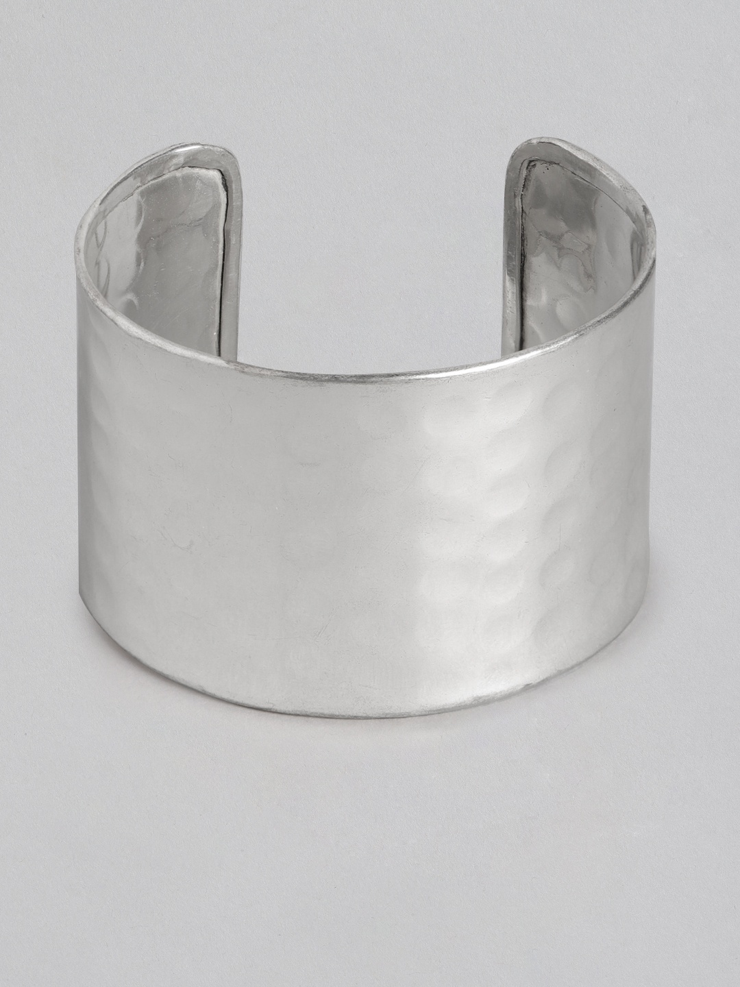 

RICHEERA Women Silver-Toned Silver-Plated Cuff Bracelet