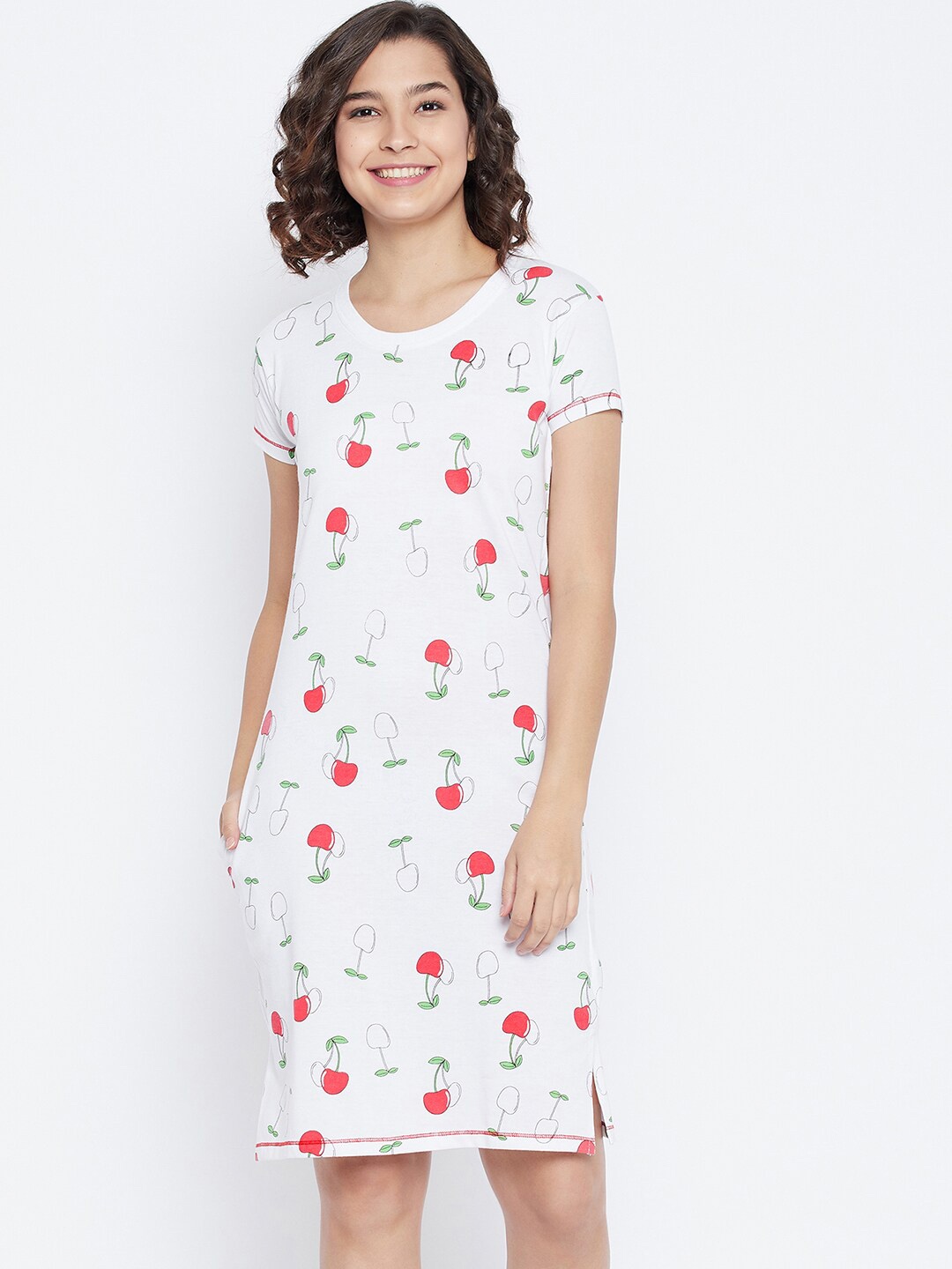 

Austin wood White Printed Nightdress