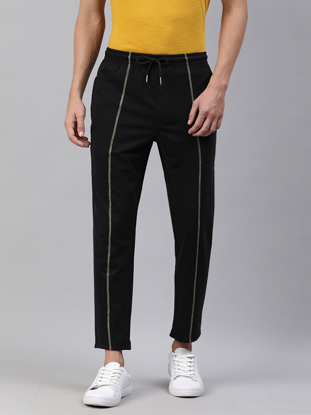 

TOM BURG Men Black Cotton Premium Stylish Track Pants