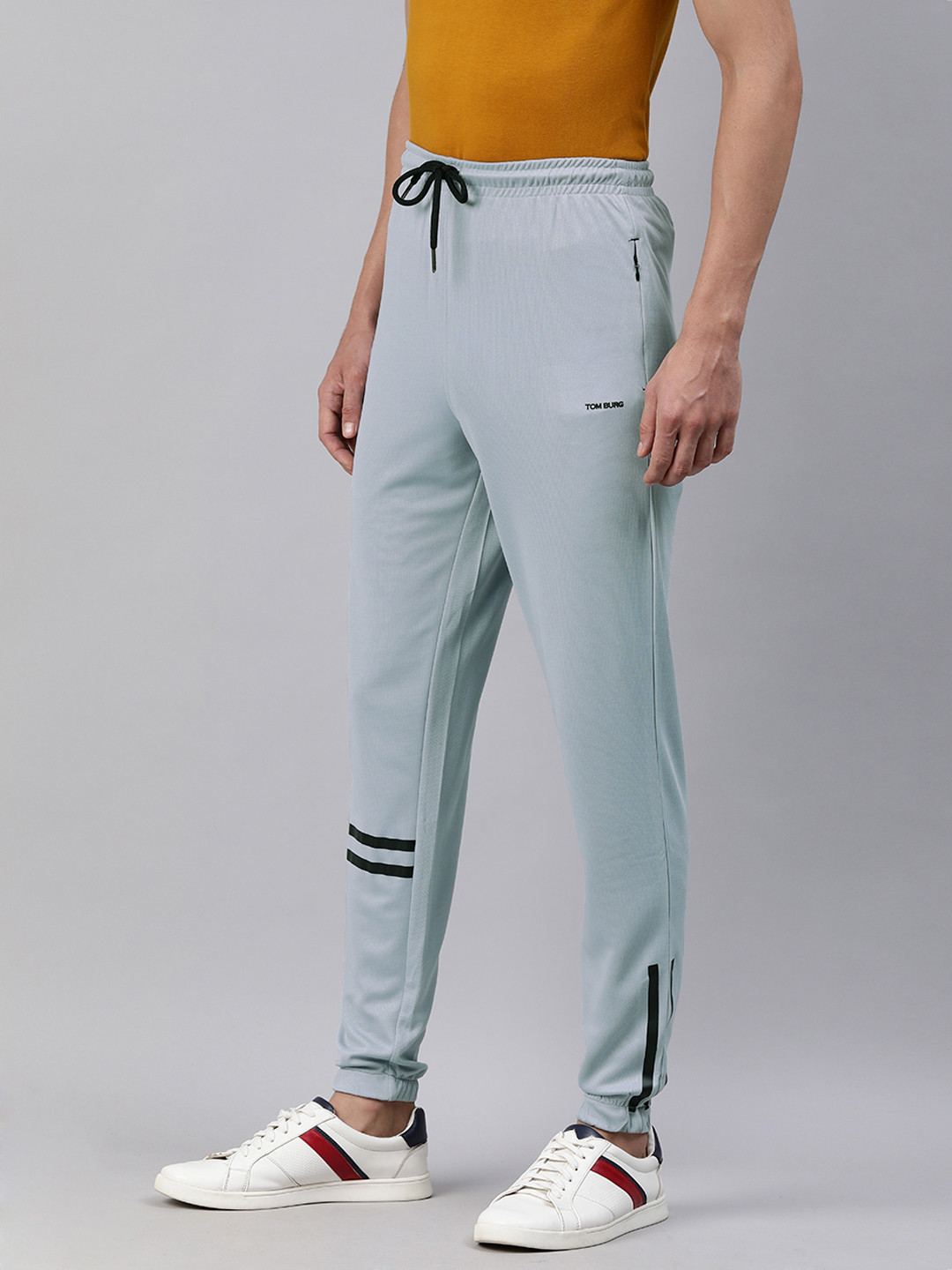 

TOM BURG Men Grey Premium Sports Track Pants