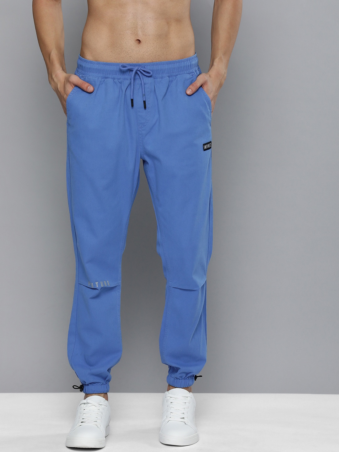 

HERE&NOW Men Blue Jogger Trousers