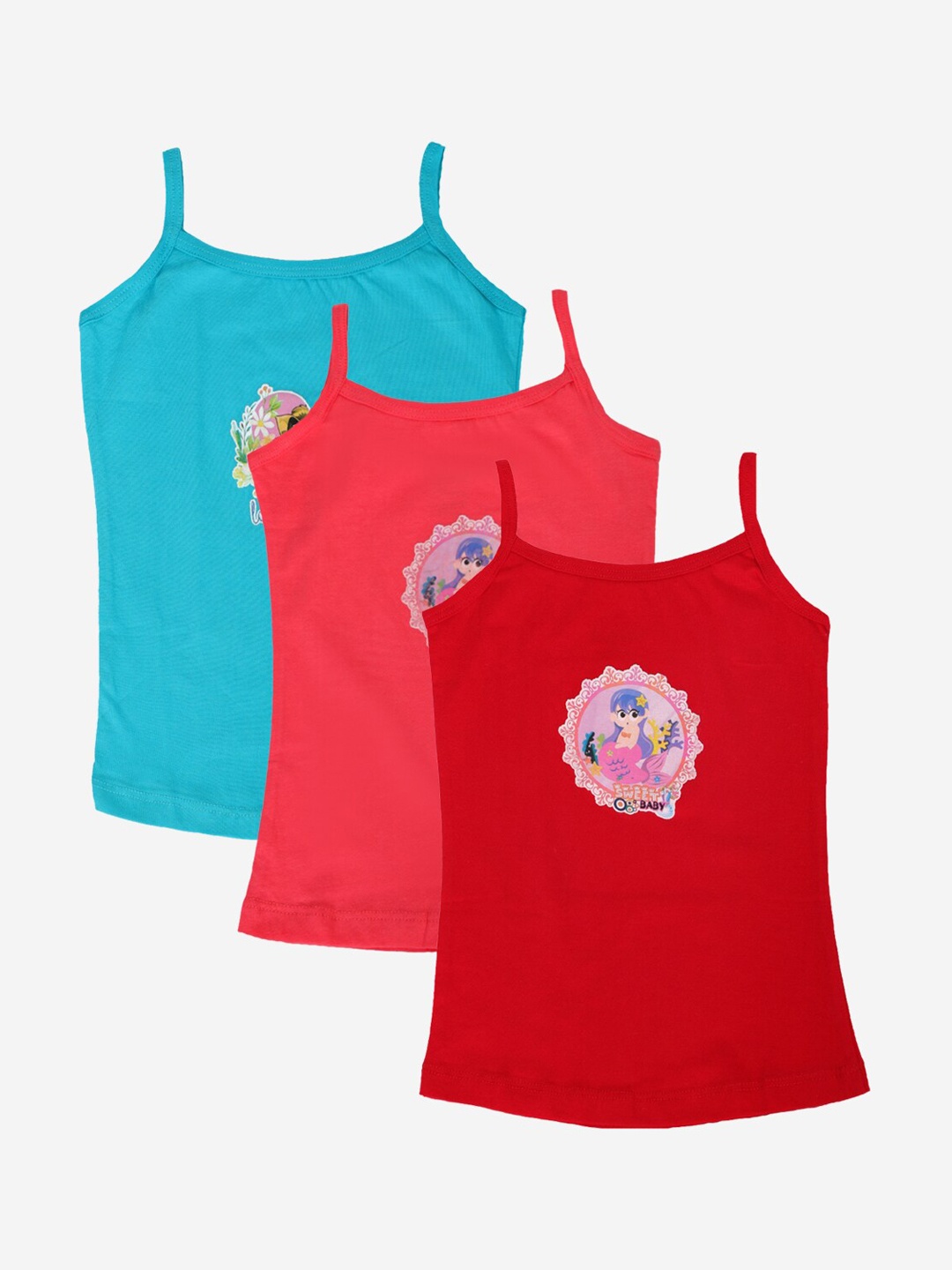 

YK Girls Pack of 3 Assorted Camisoles