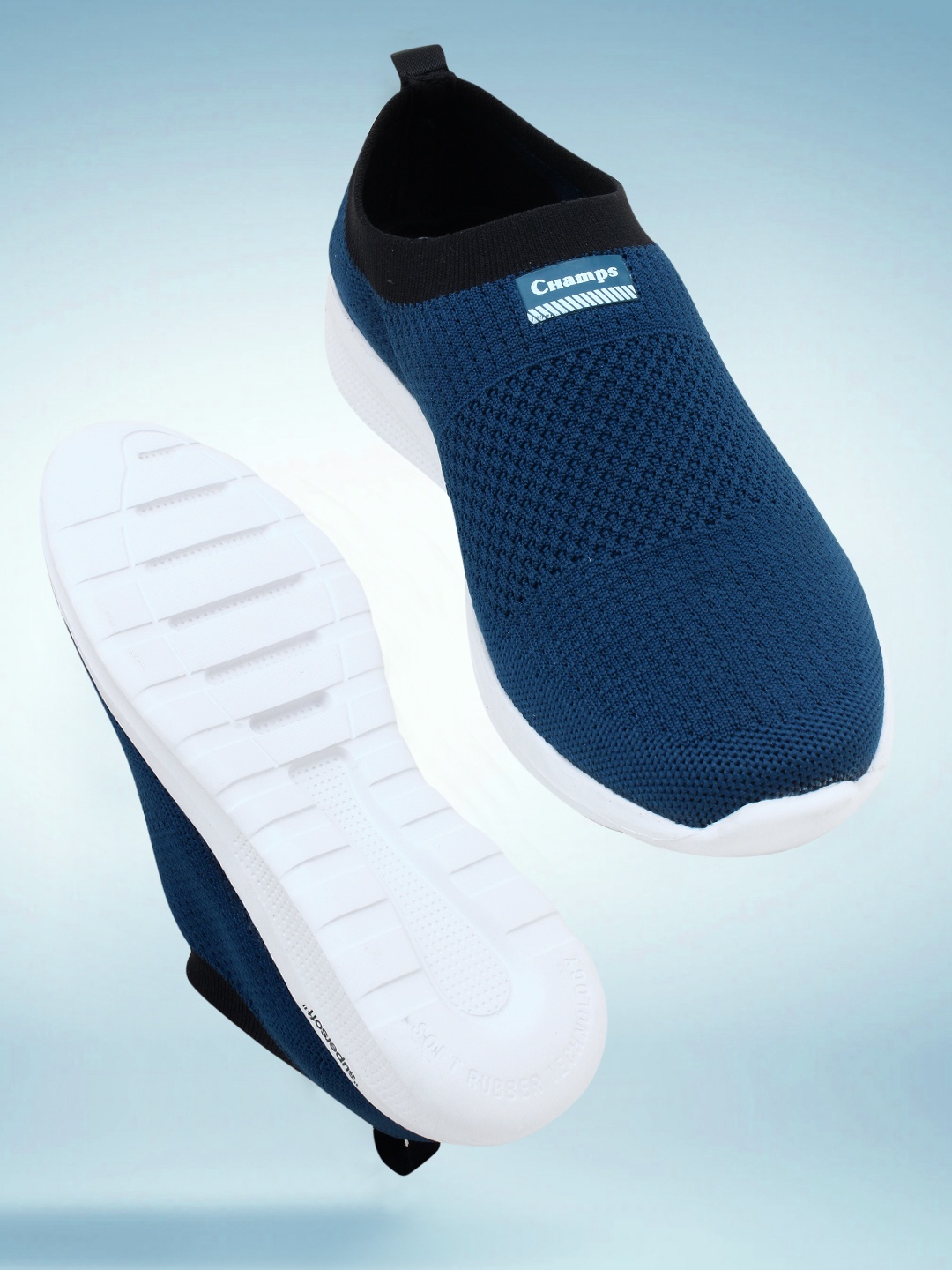 

Champs Men Blue Woven Design Sneakers