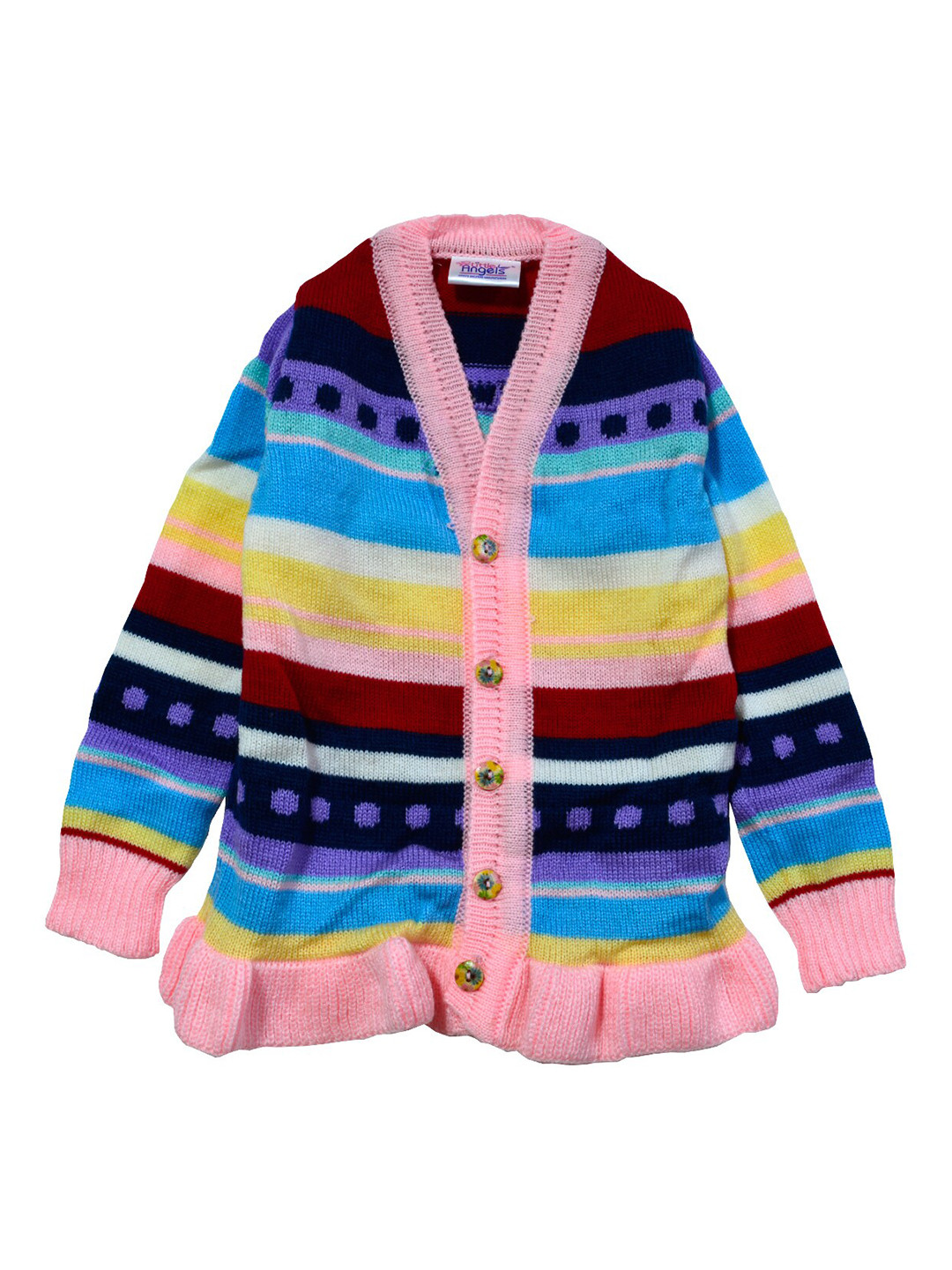 

Little Angels Girls Pink & Blue Cardigan