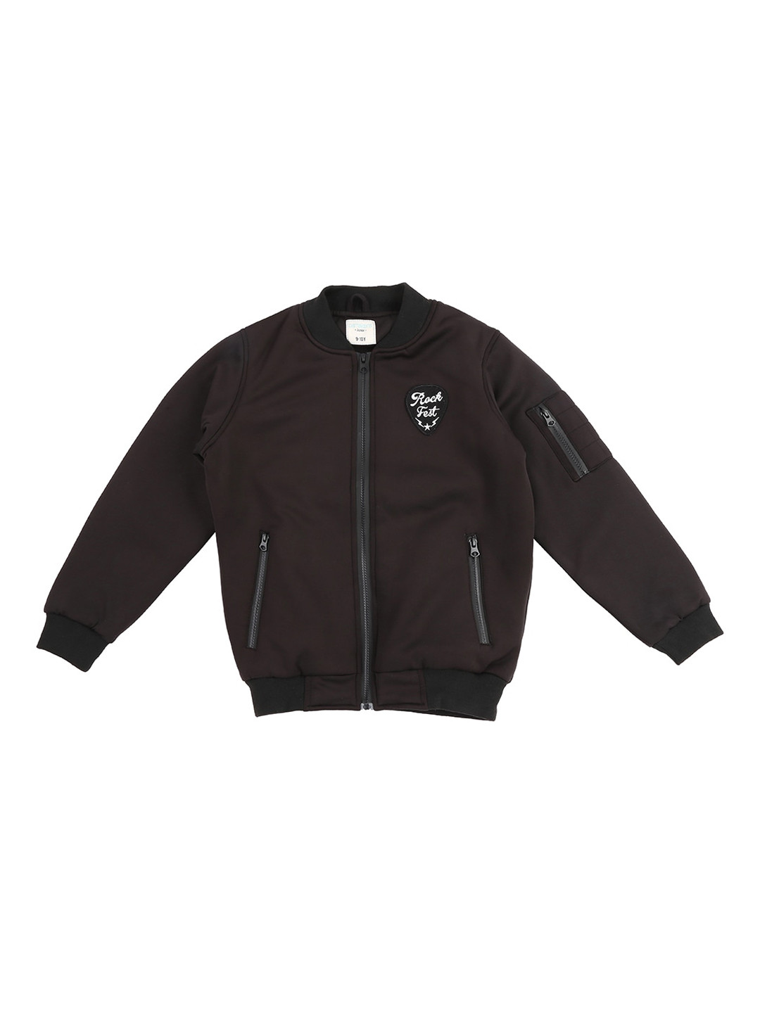 

Pantaloons Junior Boys Black Bomber Jacket