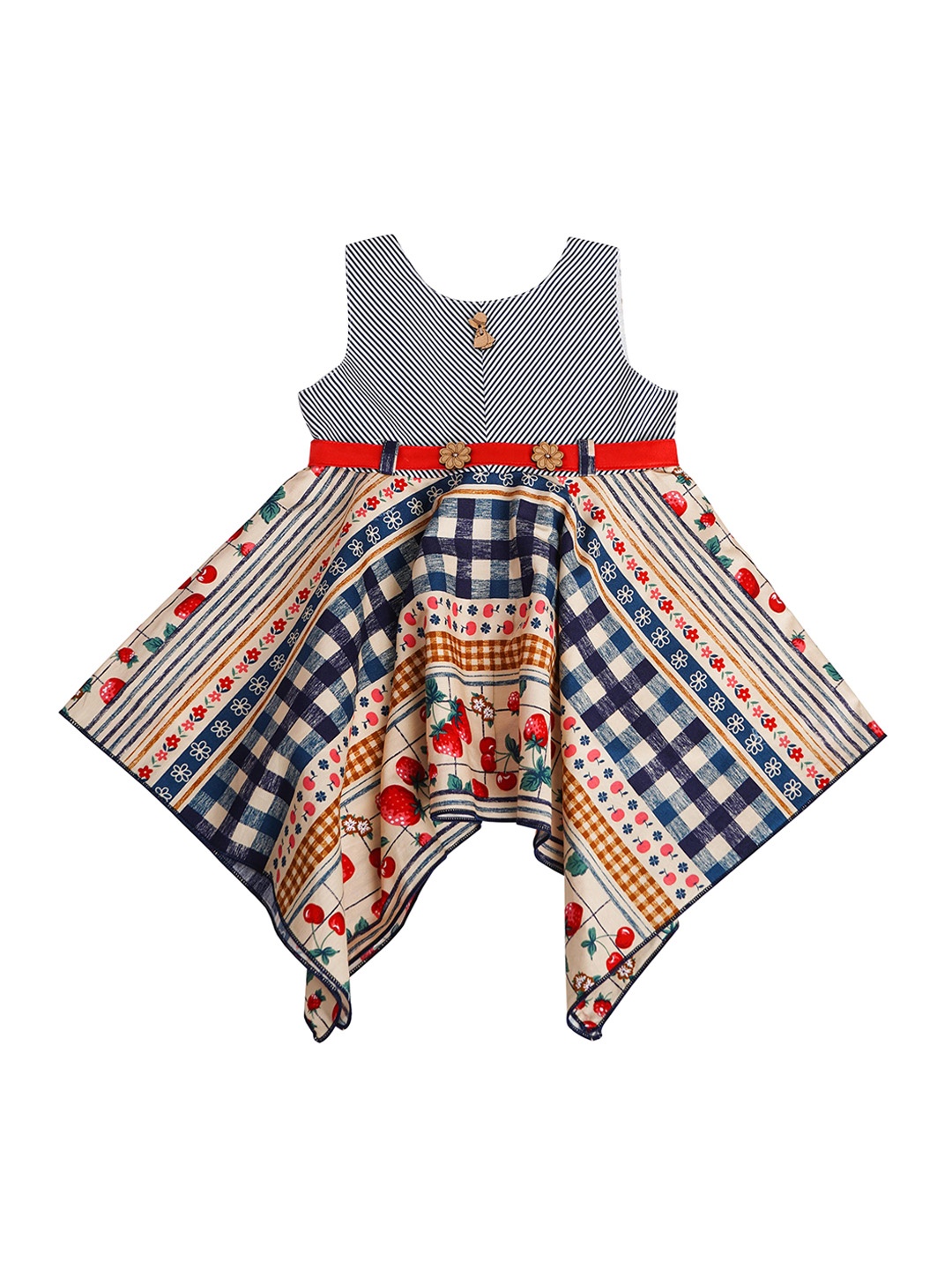 

Enfance Navy Blue Printed Dress