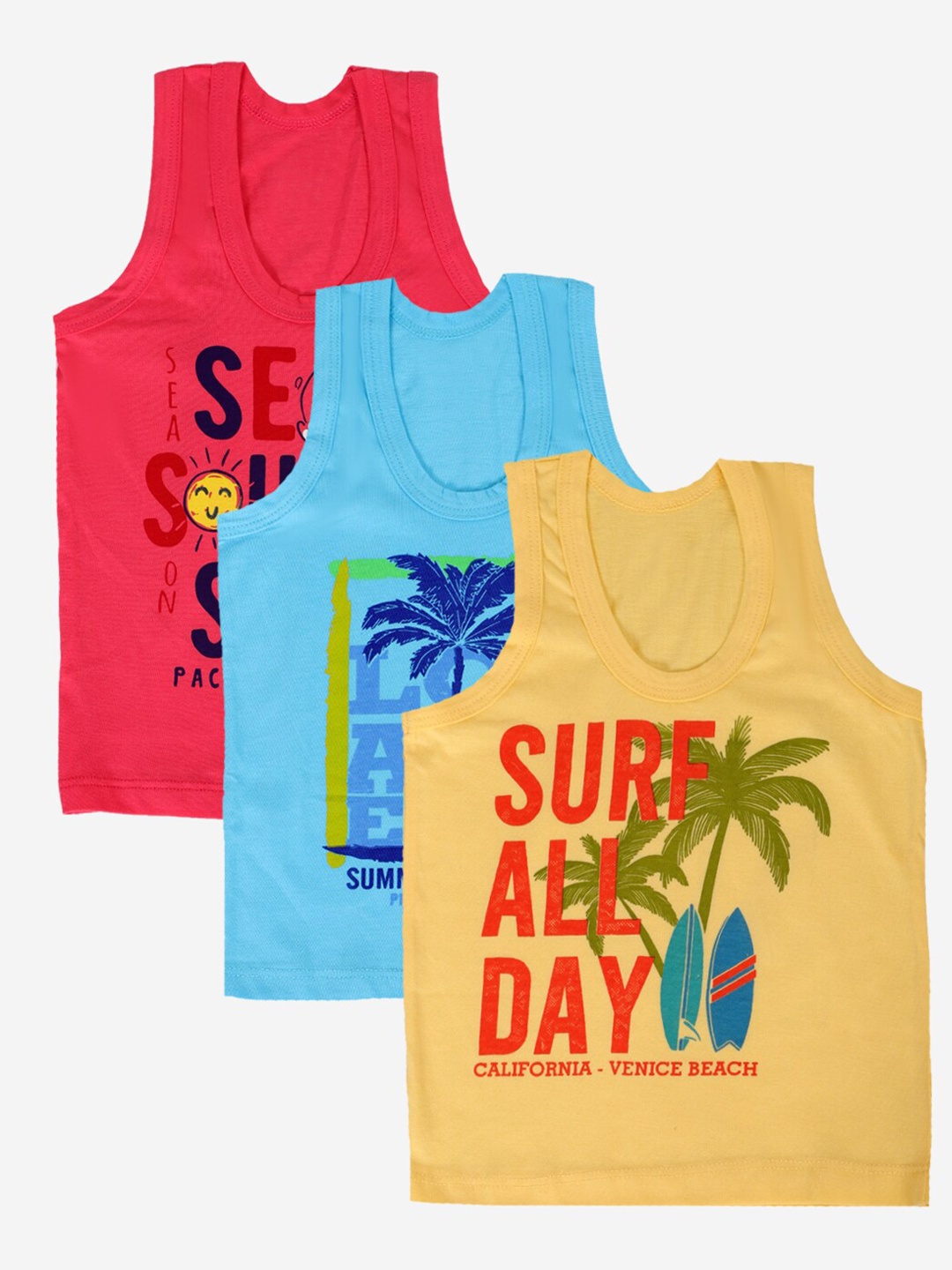 

YK Boys Assorted 3 Printed Applique T-shirt