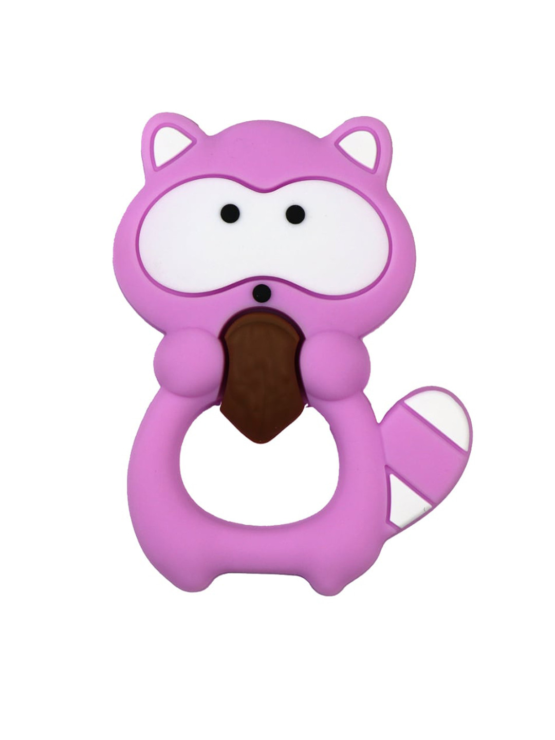 

GUCHIGU Pink & White BPA Free Silicone Teethers Soft Teething Toys