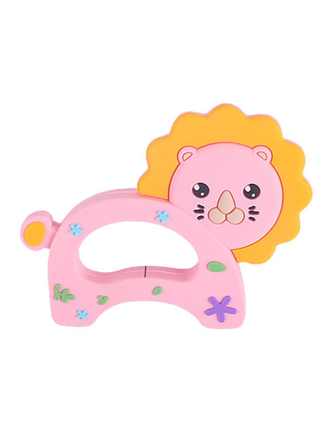

GUCHIGU Kids Pink & Yellow BPA Free Silicone Teethers