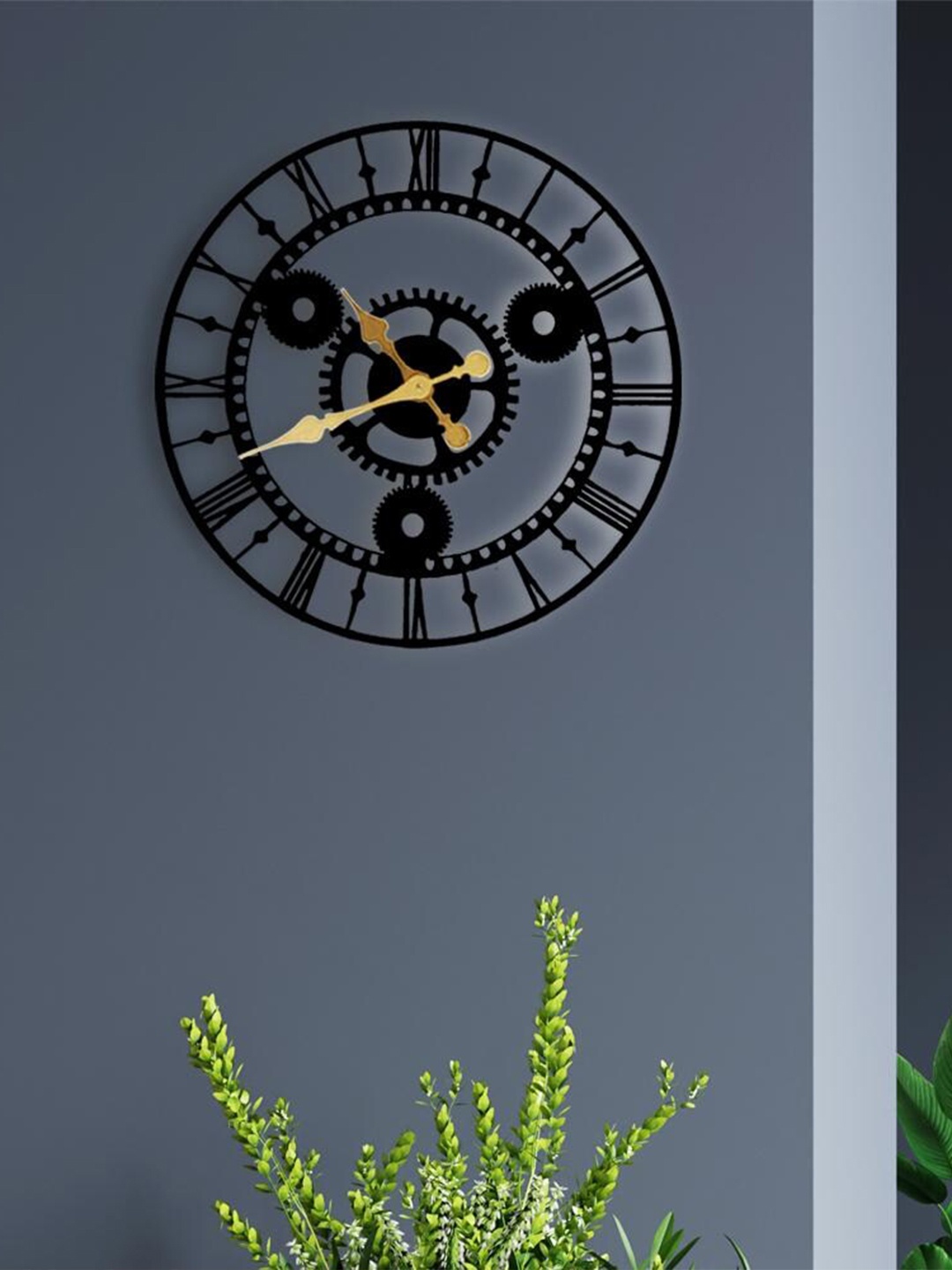 

THE ARTMENT Black Contemporary Wall Clock