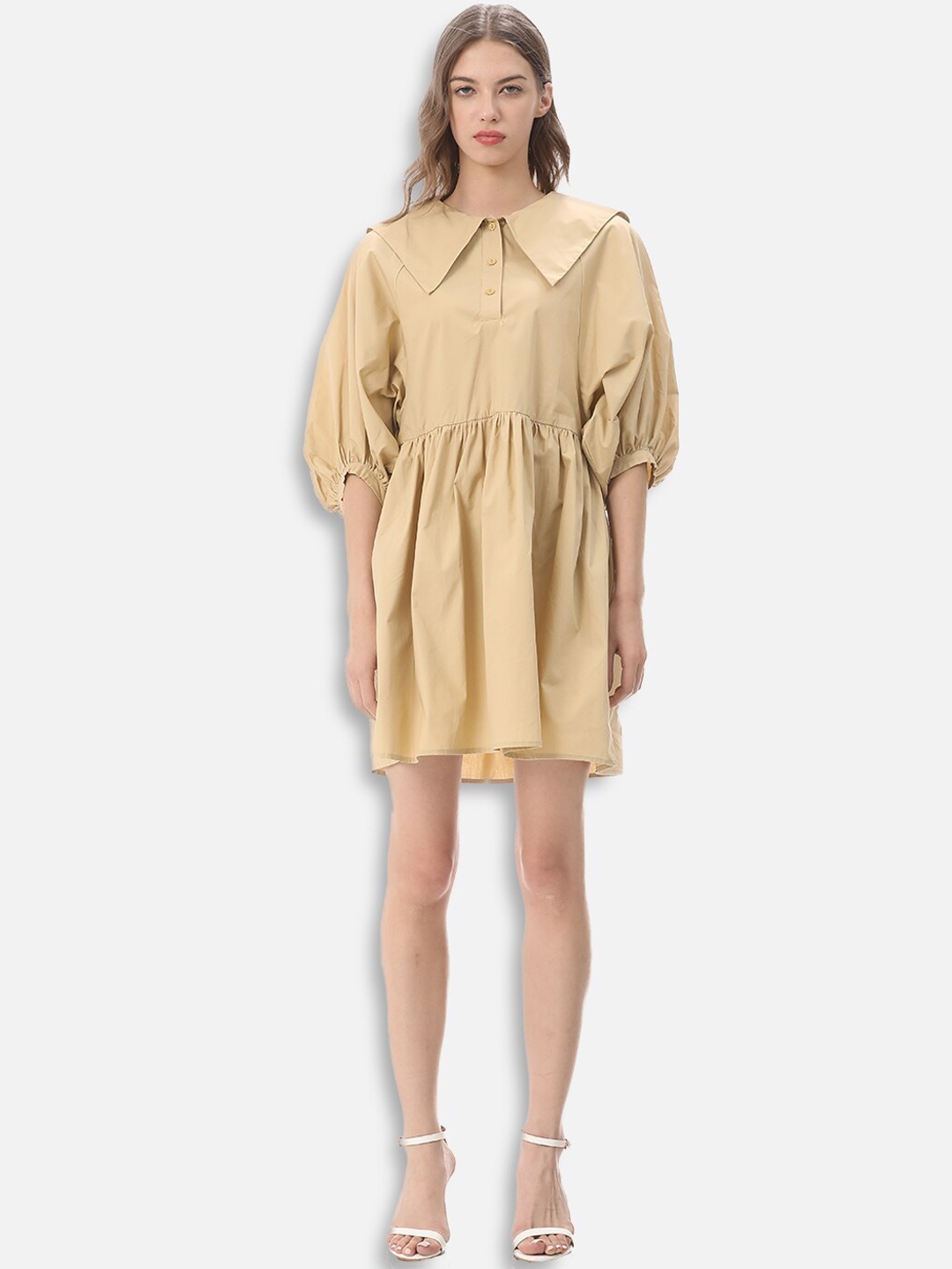 

JC Collection Camel Brown Dress